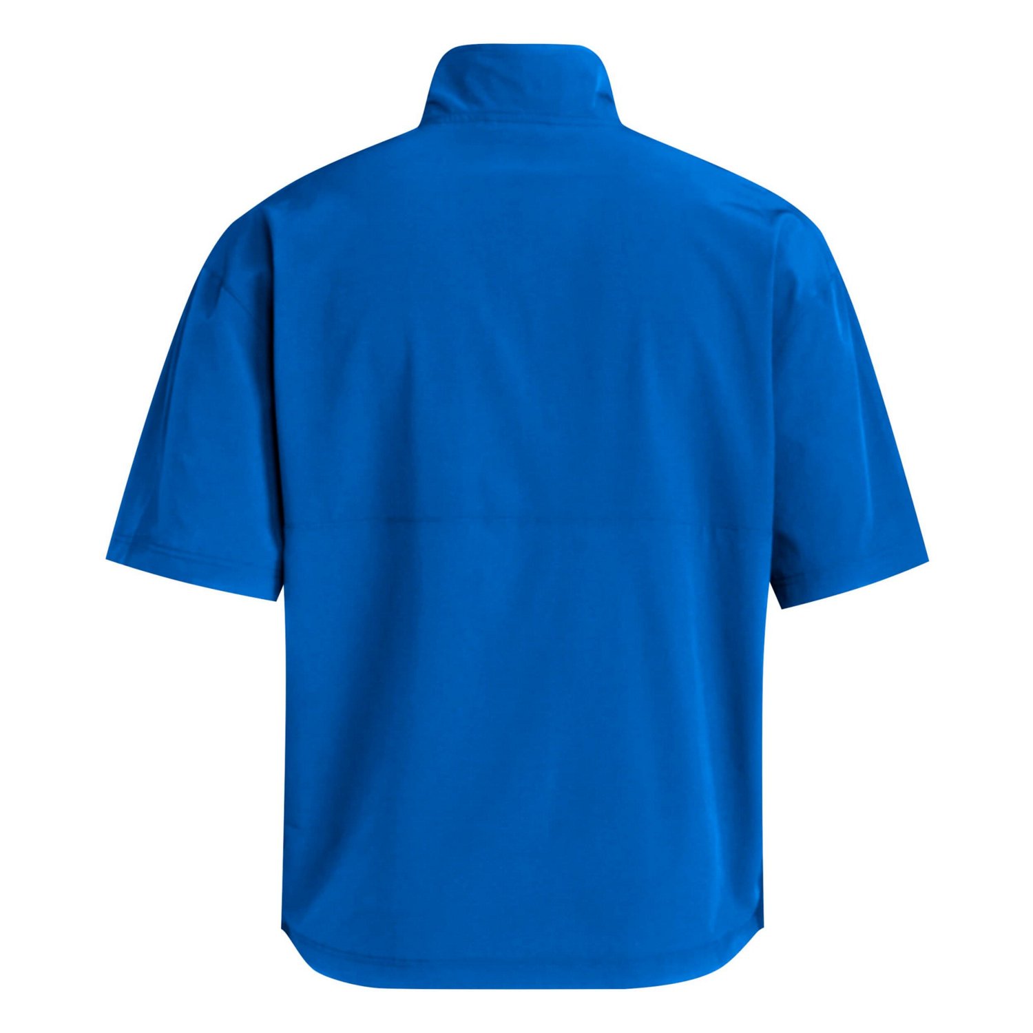 adidas Kansas Jayhawks Woven Quarter-Zip Short Sleeve Pullover - view number 3