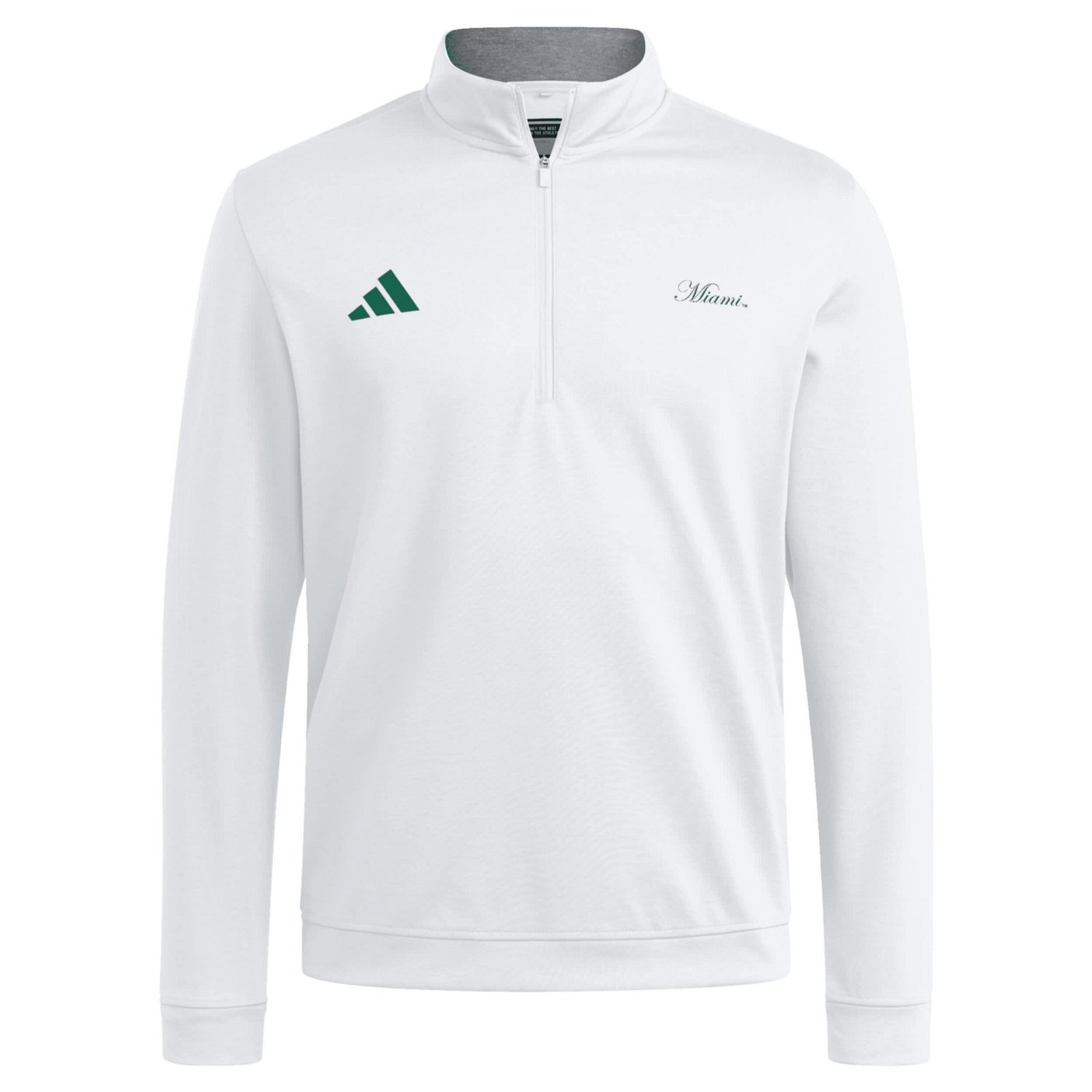 adidas Miami Hurricanes Elevated Quarter-Zip Jacket - view number 2