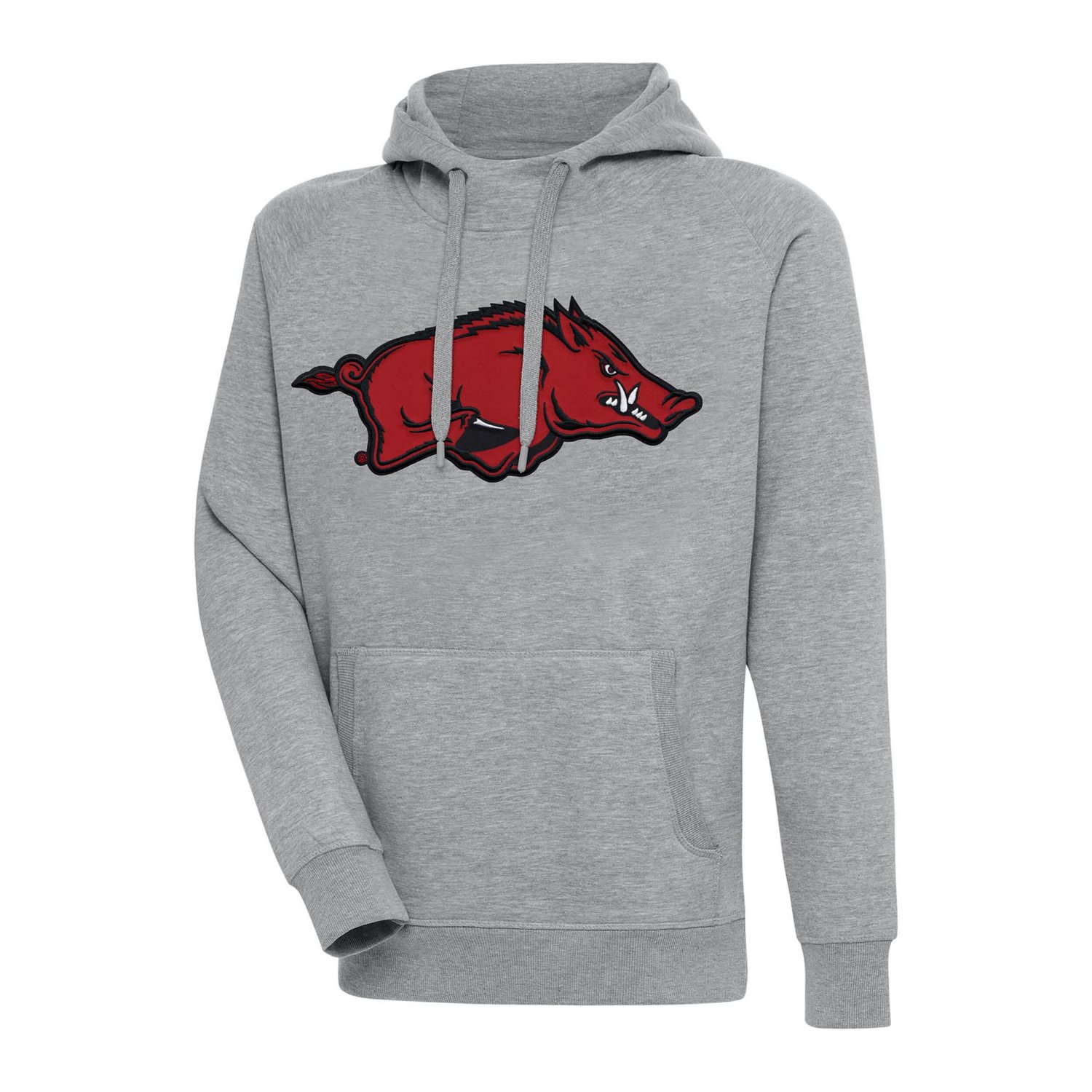 Antigua Arkansas Razorbacks Big  Tall Victory Raglan Pullover Hoodie                                                             - view number 1