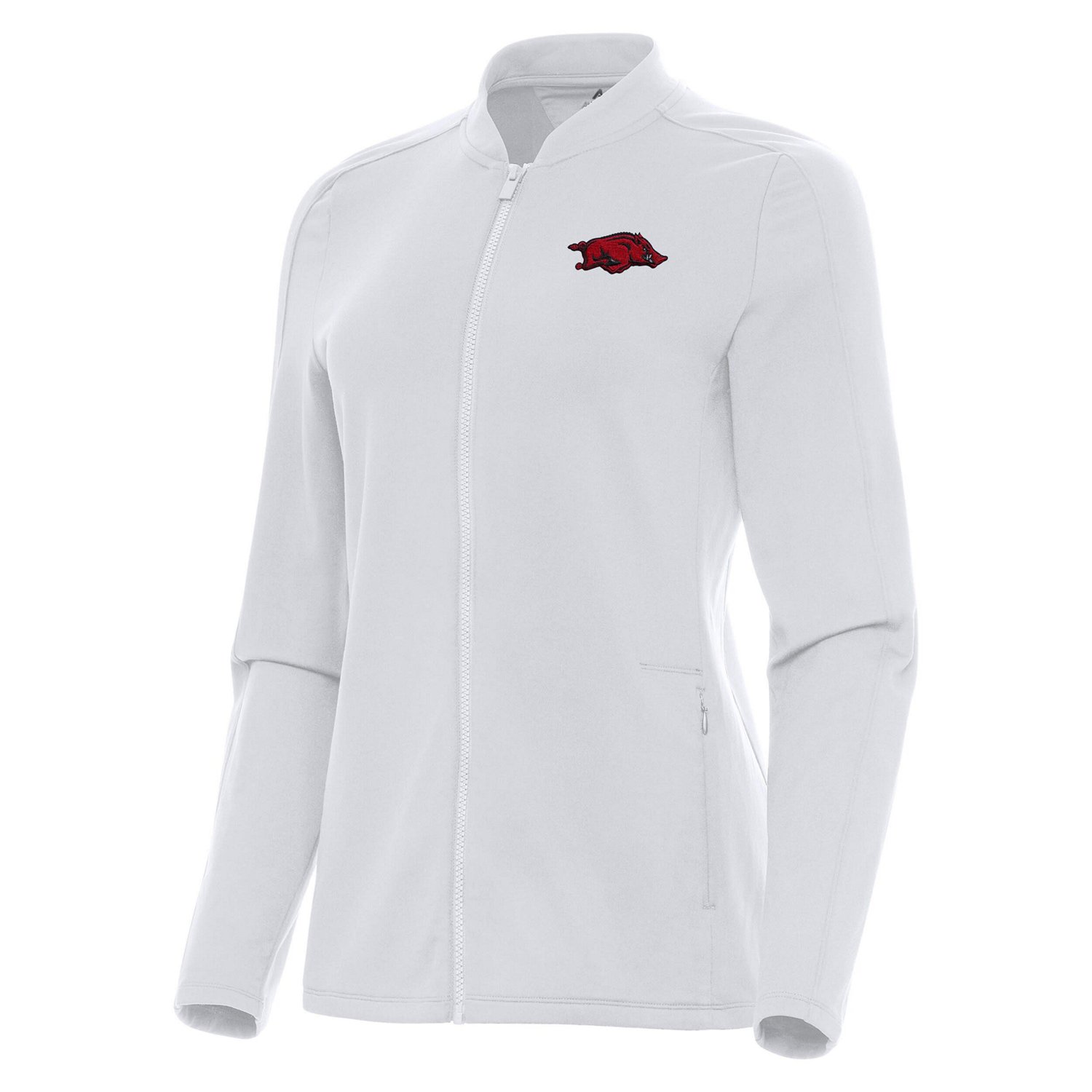 Antigua Arkansas Razorbacks Continual Full-Zip Jacket