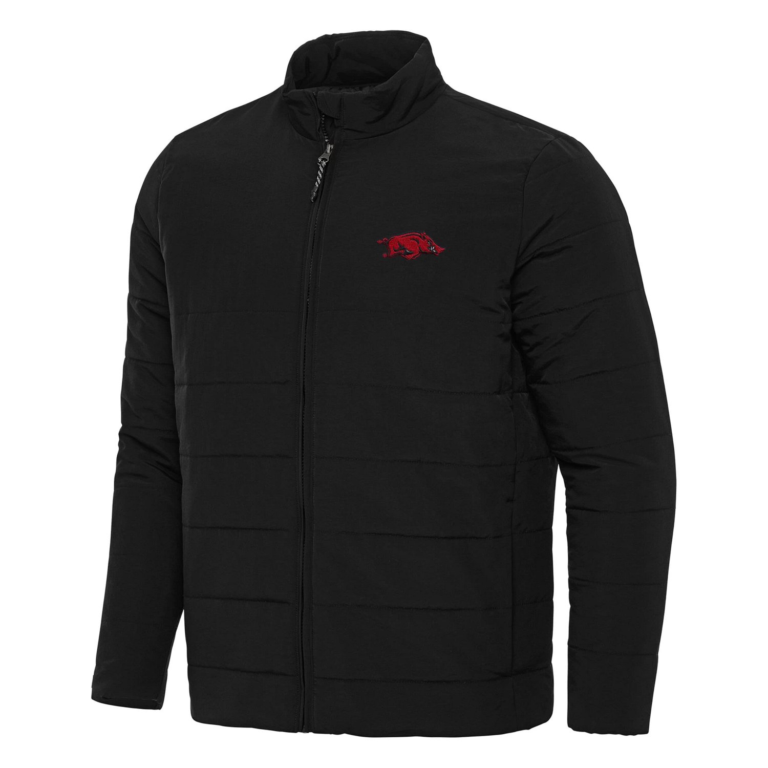 Antigua Arkansas Razorbacks Swelter Full-Zip Puffer Jacket