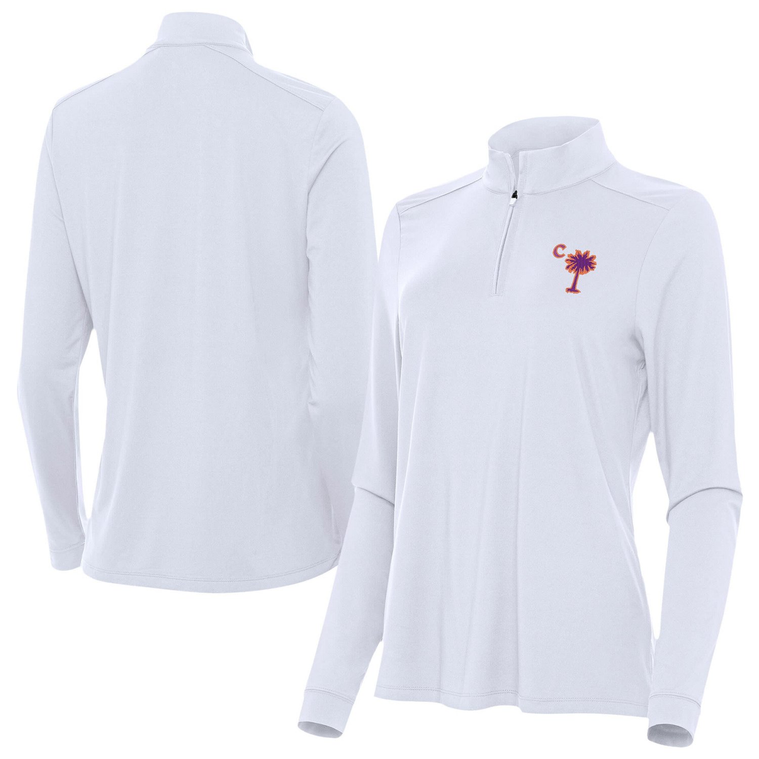 Antigua Clemson Tigers Palmetto Series Intent Quarter-Zip Pullover