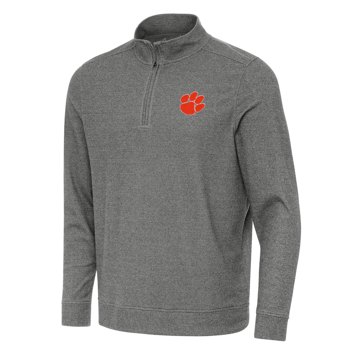 Antigua Clemson Tigers Subtle Quarter-Zip Sweatshirt                                                                             - view number 1