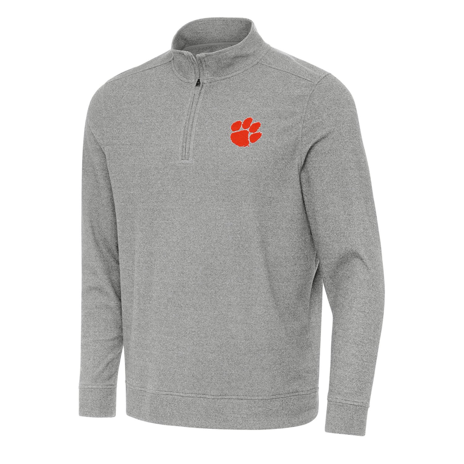 Antigua Clemson Tigers Subtle Quarter-Zip Sweatshirt                                                                             - view number 1