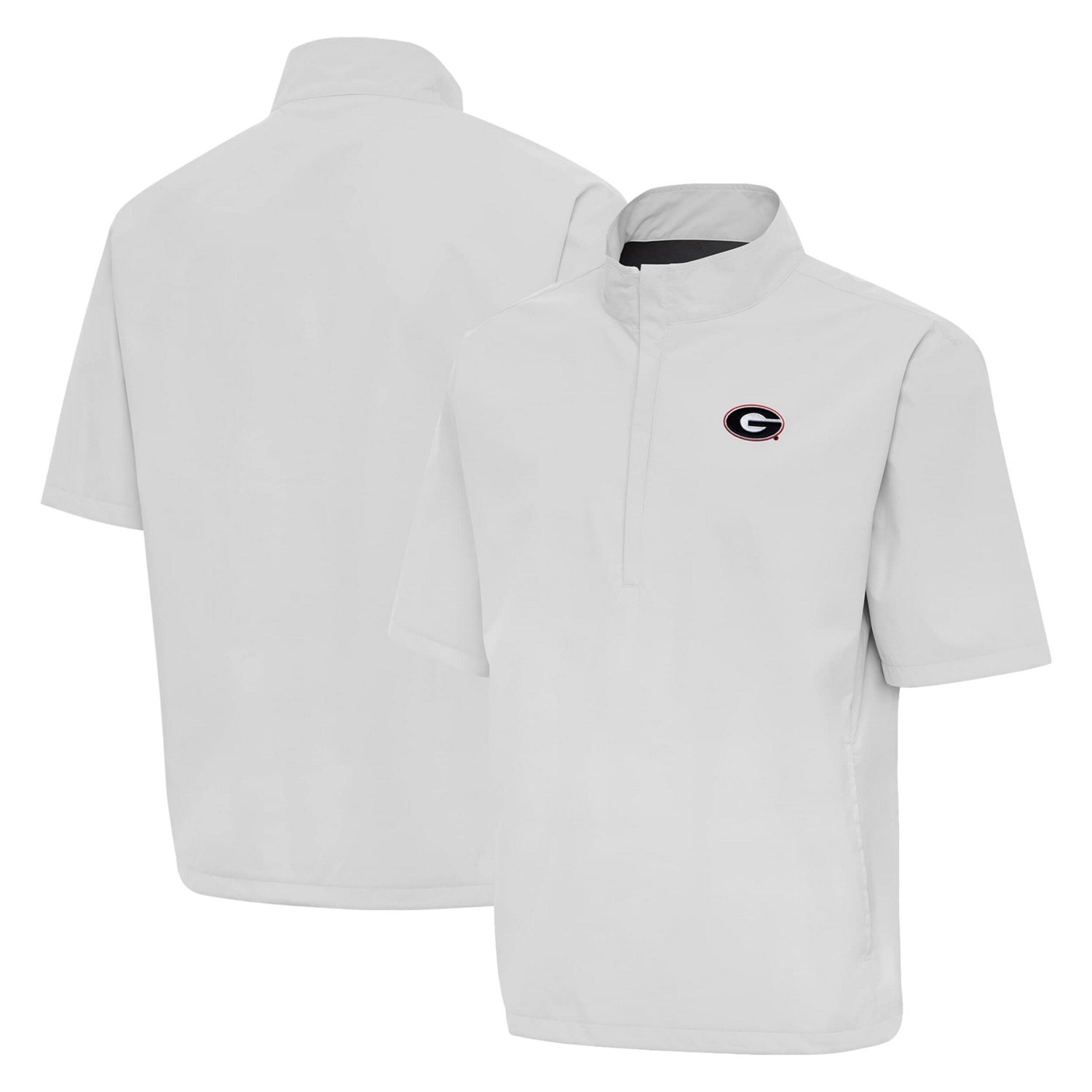 Antigua Georgia Bulldogs Brisk Short Sleeve Quarter-Zip Windshirt                                                               