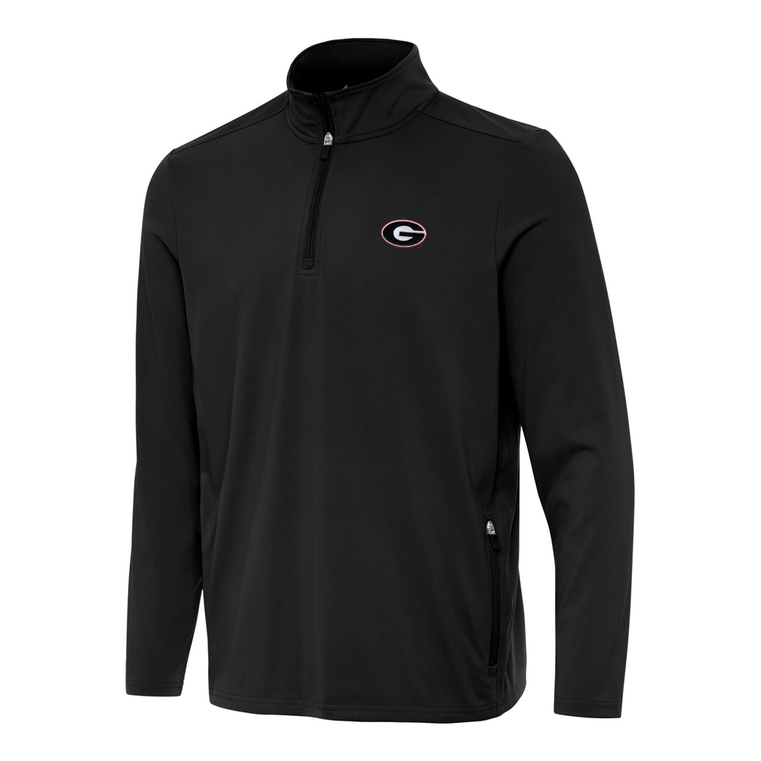 Antigua Georgia Bulldogs Perilous Quarter-Zip Pullover Top - view number 2