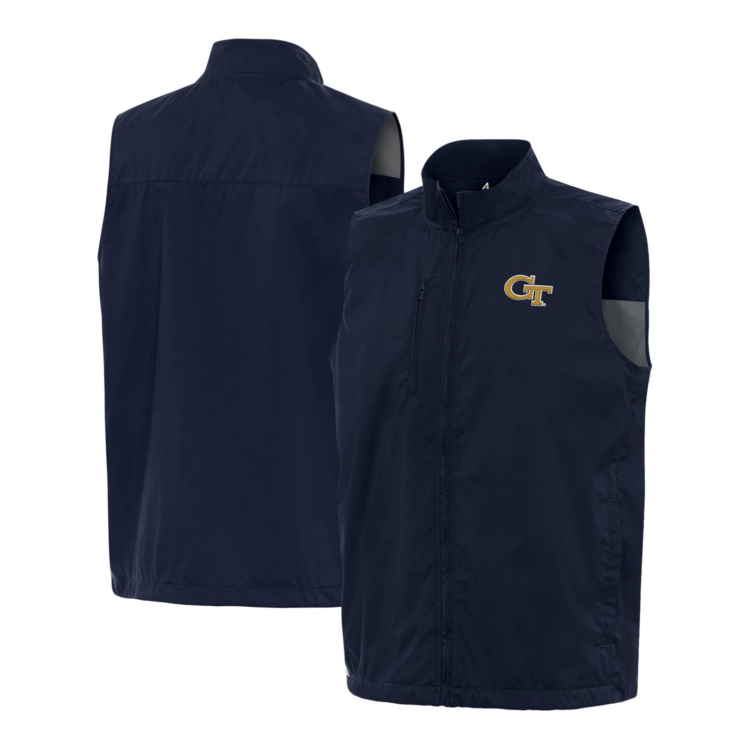 Antigua Georgia Tech Yellow Jackets Brisk Full-Zip Vest - view number 1