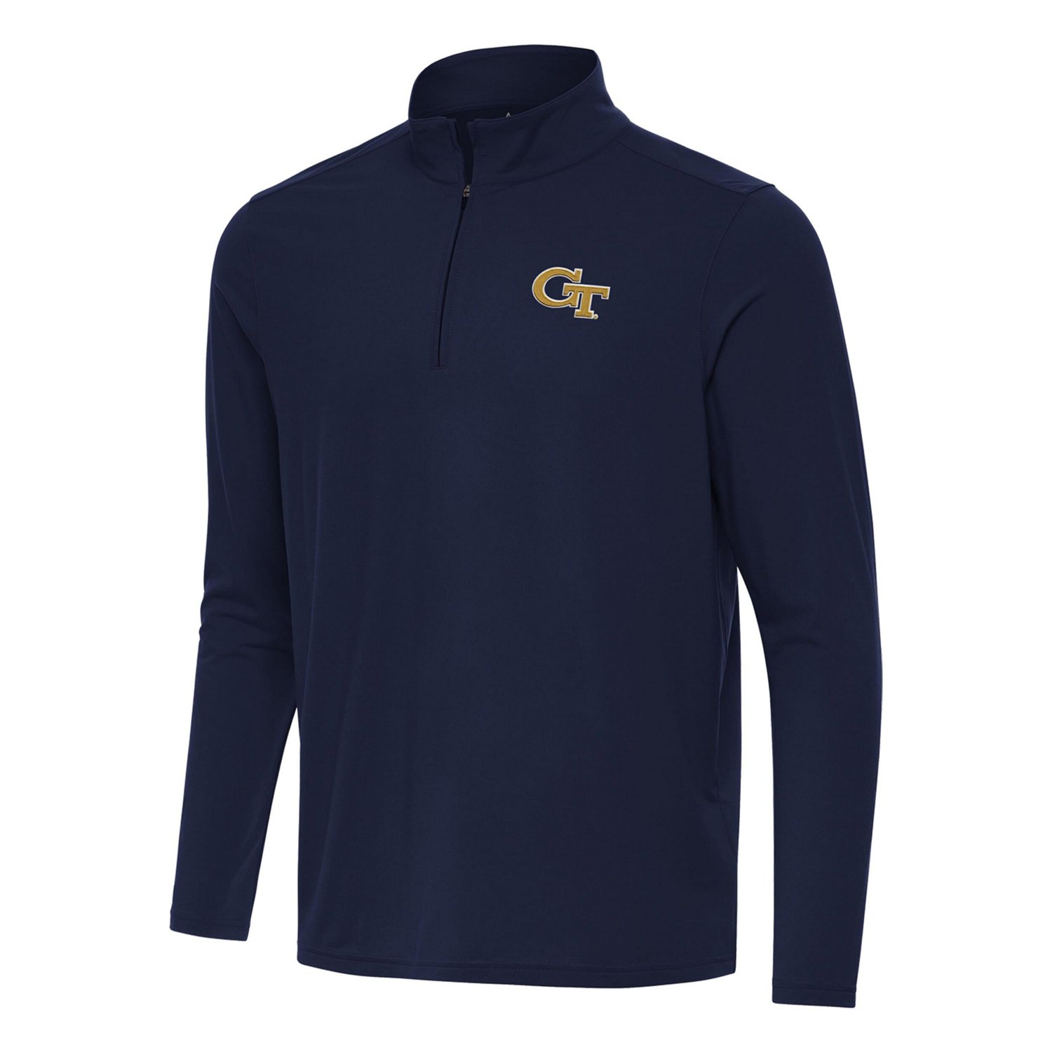 Antigua Georgia Tech Yellow Jackets Intent Quarter-Zip Top - view number 2