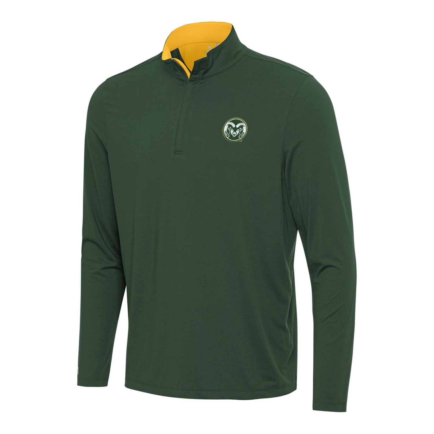 Antigua Gold Colorado State Rams Content Quarter-Zip Pullover Top