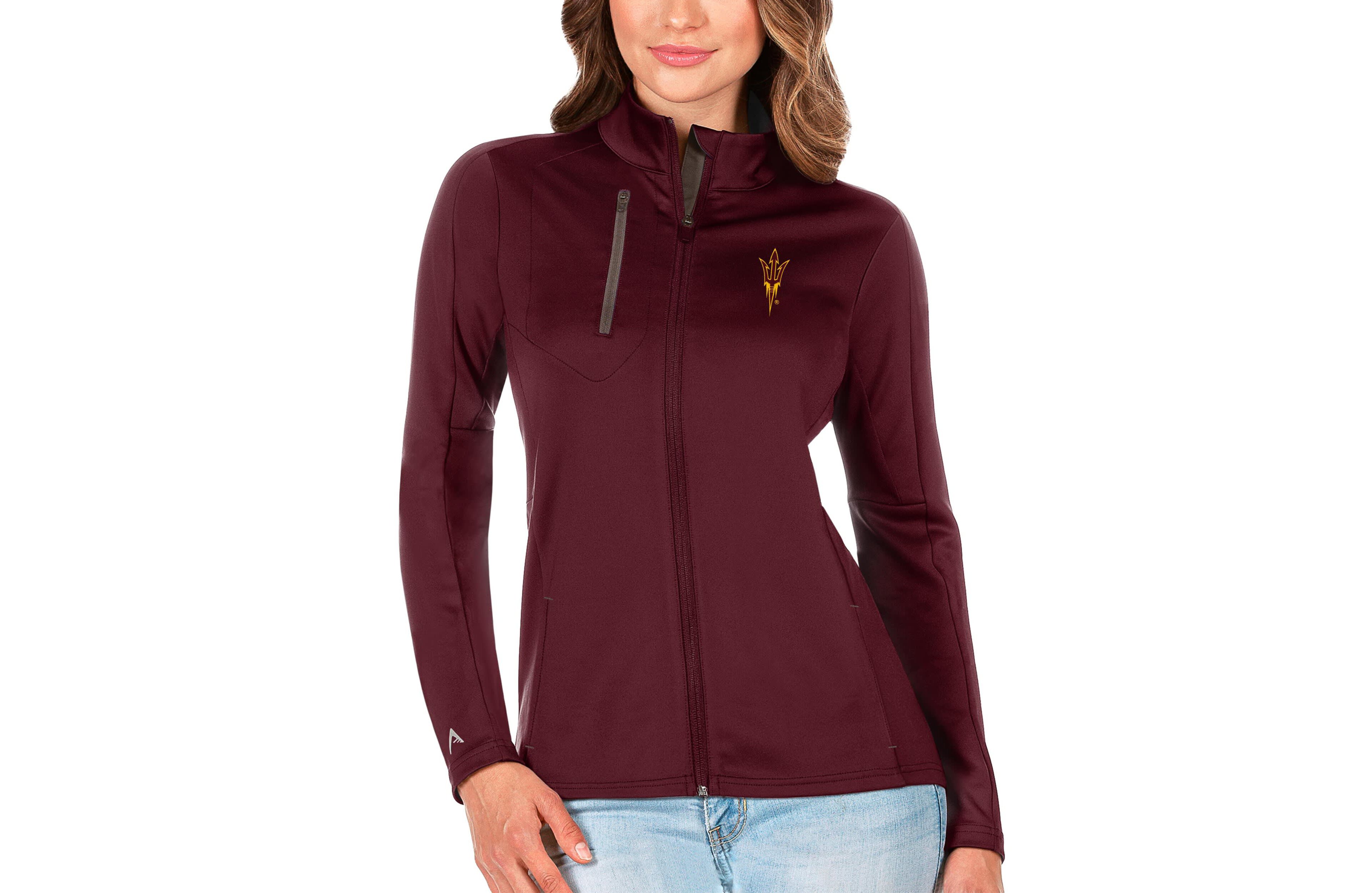 Antigua Graphite Arizona State Sun Devils Generation Full-Zip Jacket
