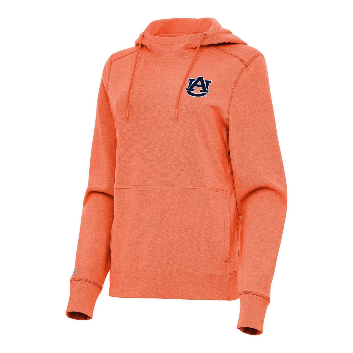 Antigua Heather Auburn Tigers Justice Pullover Hoodie                                                                            - view number 1