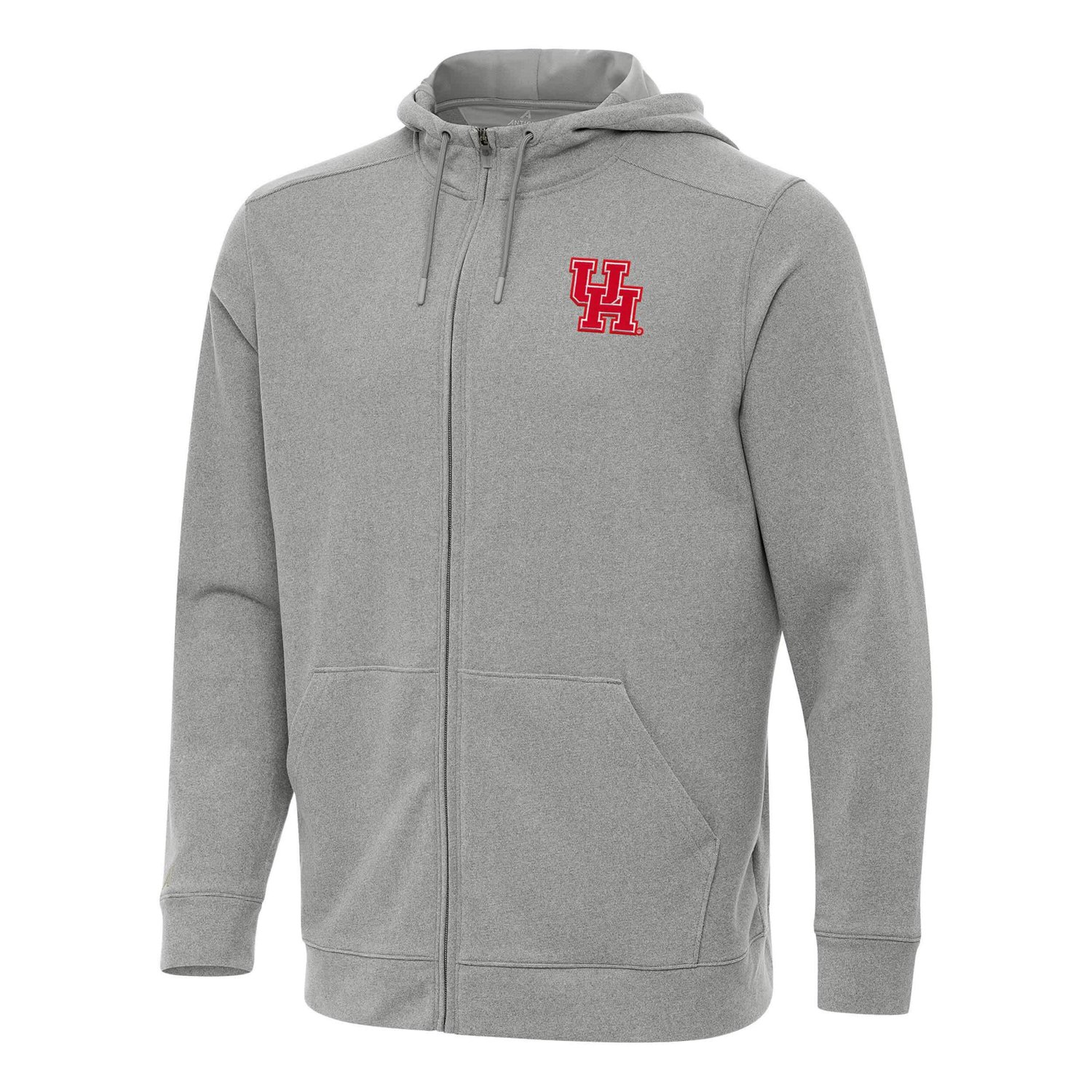 Antigua Heather Houston Cougars Effortless Full-Zip Hoodie Jacket                                                                - view number 1