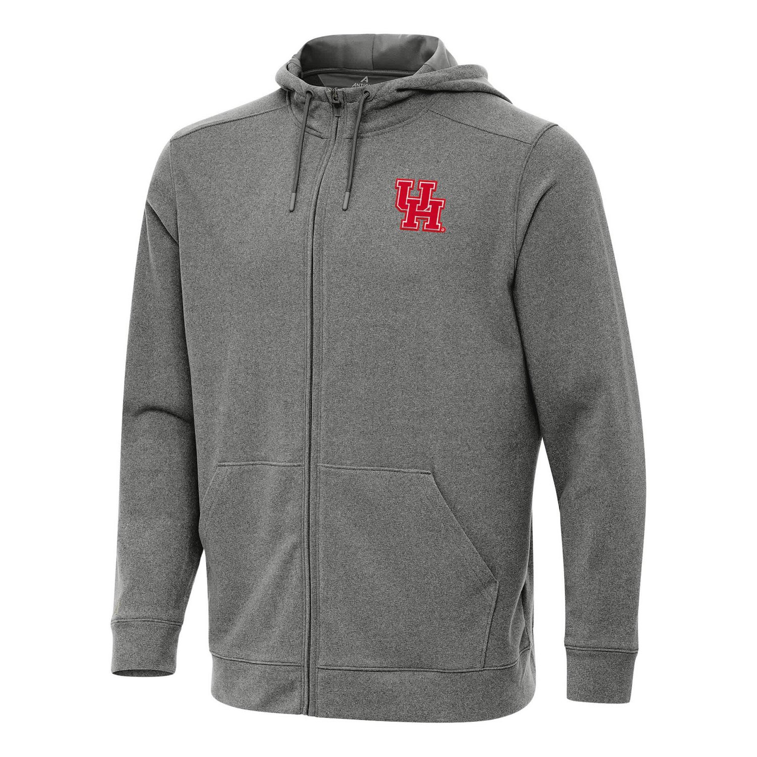 Antigua Heather Houston Cougars Effortless Full-Zip Hoodie Jacket