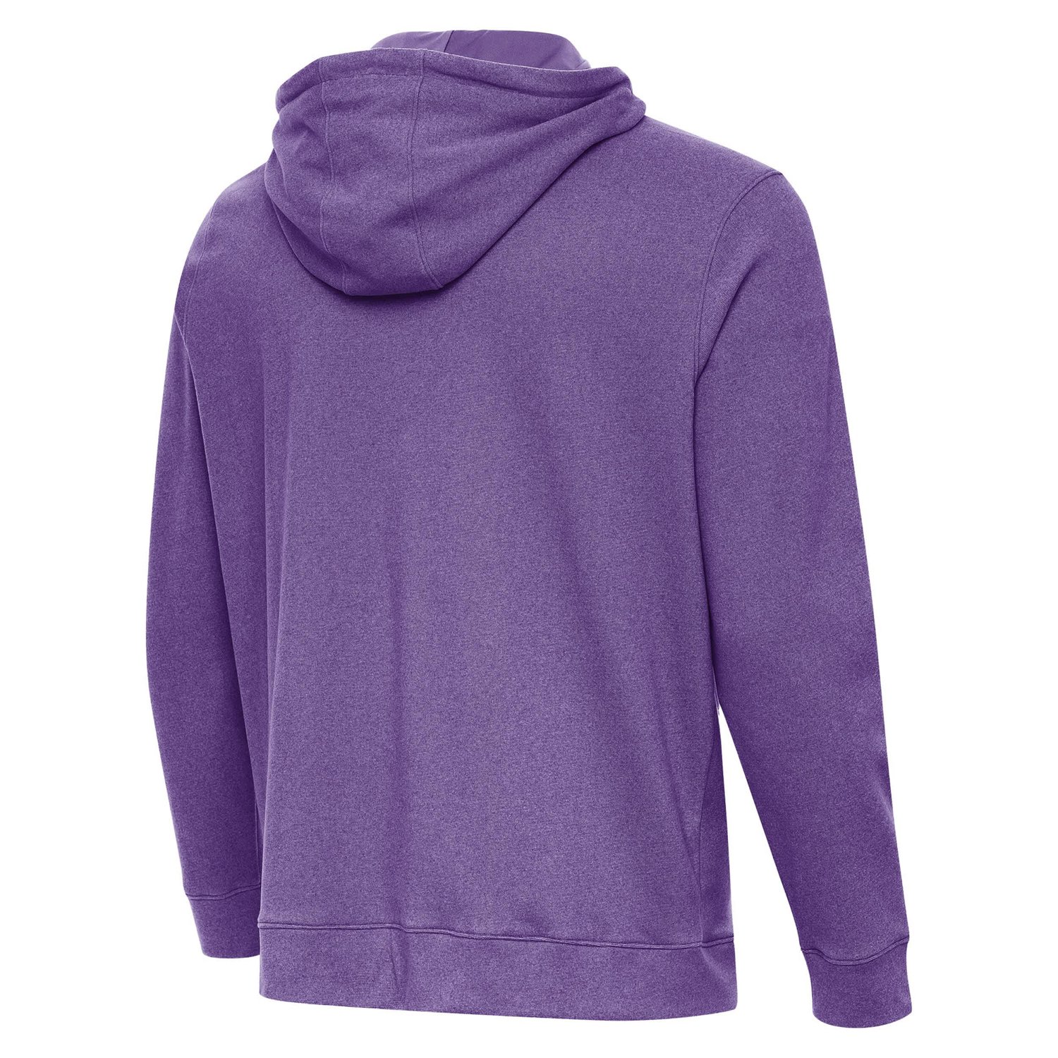 Antigua Heather Kansas State Wildcats Cloud Pullover Hoodie - view number 3