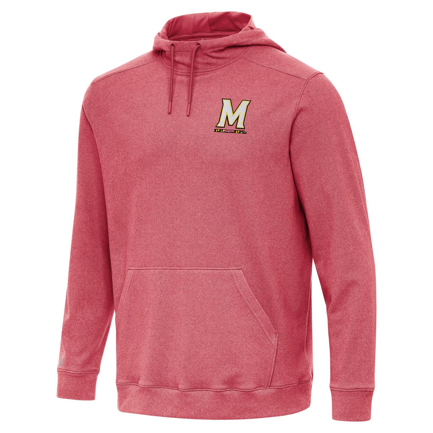 Antigua Heather Maryland Terrapins Cloud Pullover Hoodie - view number 1