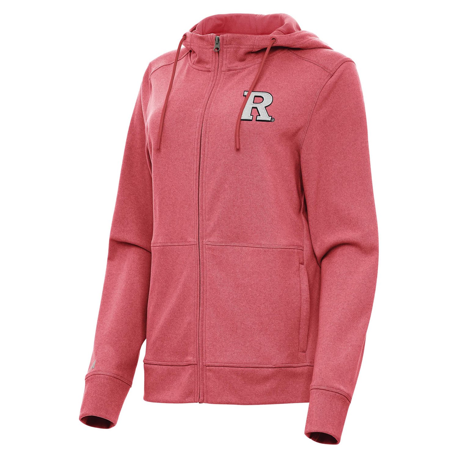 Antigua Heather Scarlet Rutgers Scarlet Knights Seeker Full-Zip Hoodie Jacket - view number 2