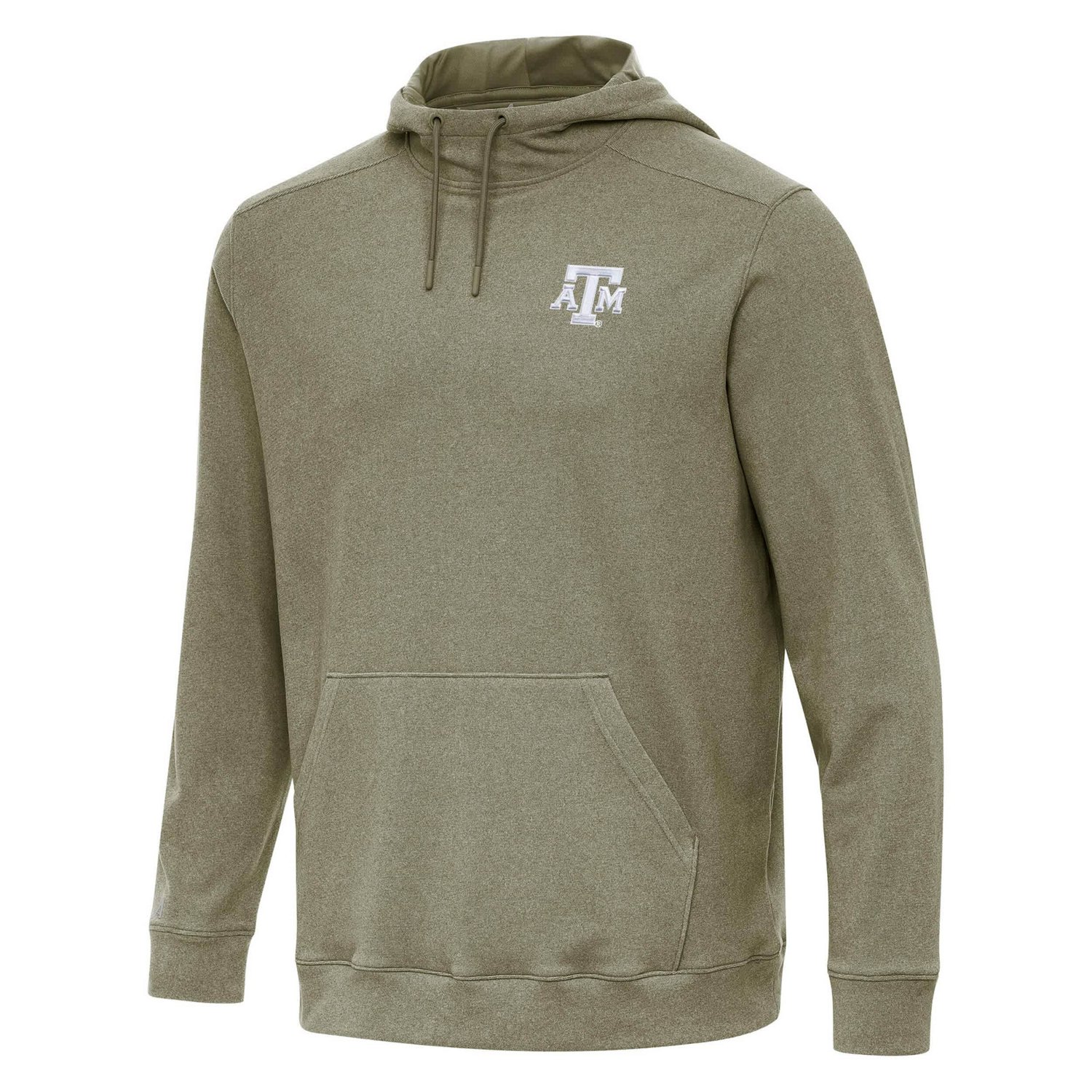 Antigua Heather Texas AM Aggies Cloud Pullover Hoodie - view number 1