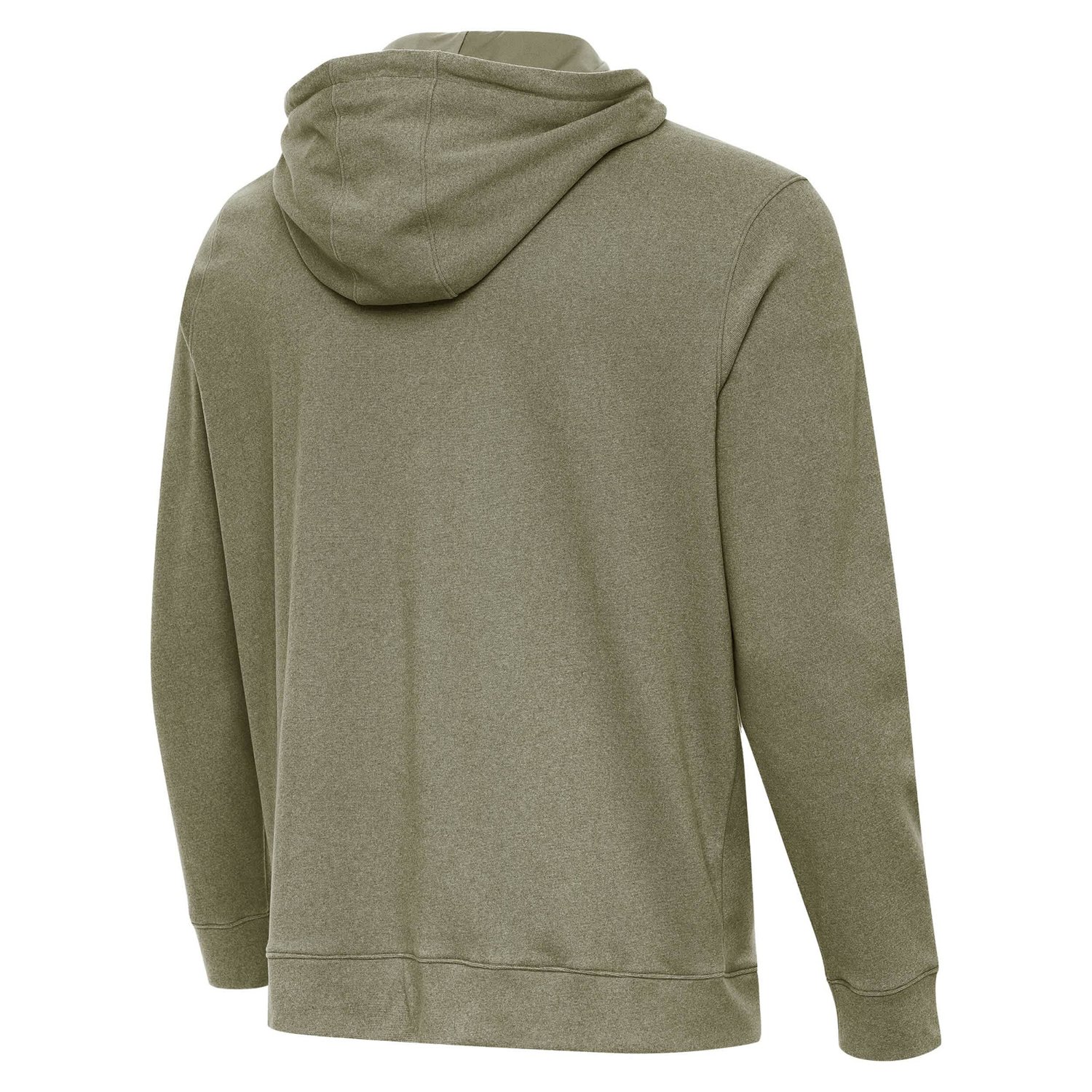 Antigua Heather Wyoming Cowboys Cloud Pullover Hoodie - view number 3