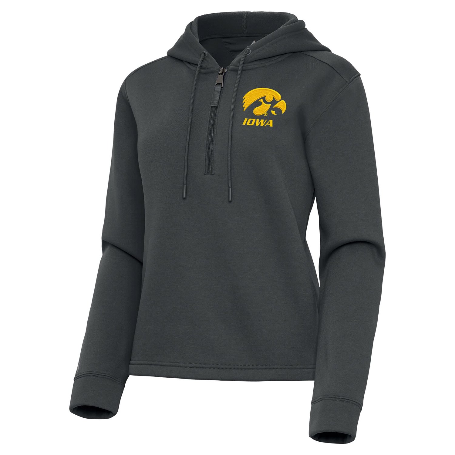 Antigua Iowa Hawkeyes Contemporary Quarter-Zip Hoodie - view number 2