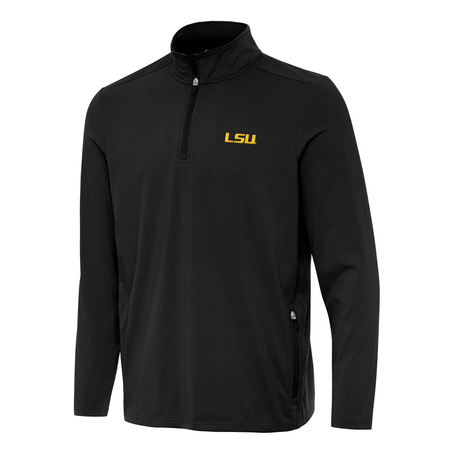 Antigua LSU Tigers Perilous Quarter-Zip Sweatshirt                                                                               - view number 1