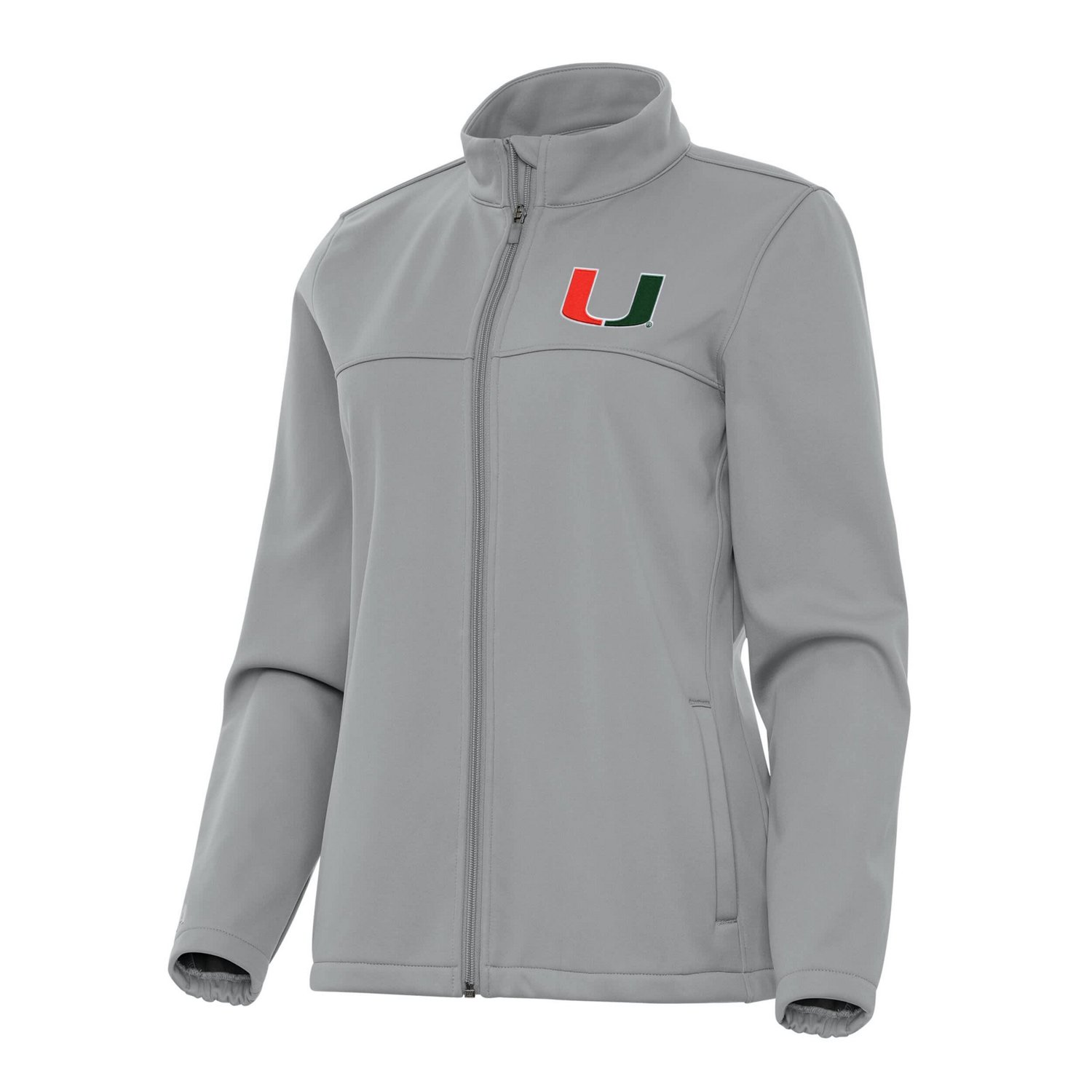 Antigua Miami Hurricanes Links 2 Golf Full-Zip Jacket