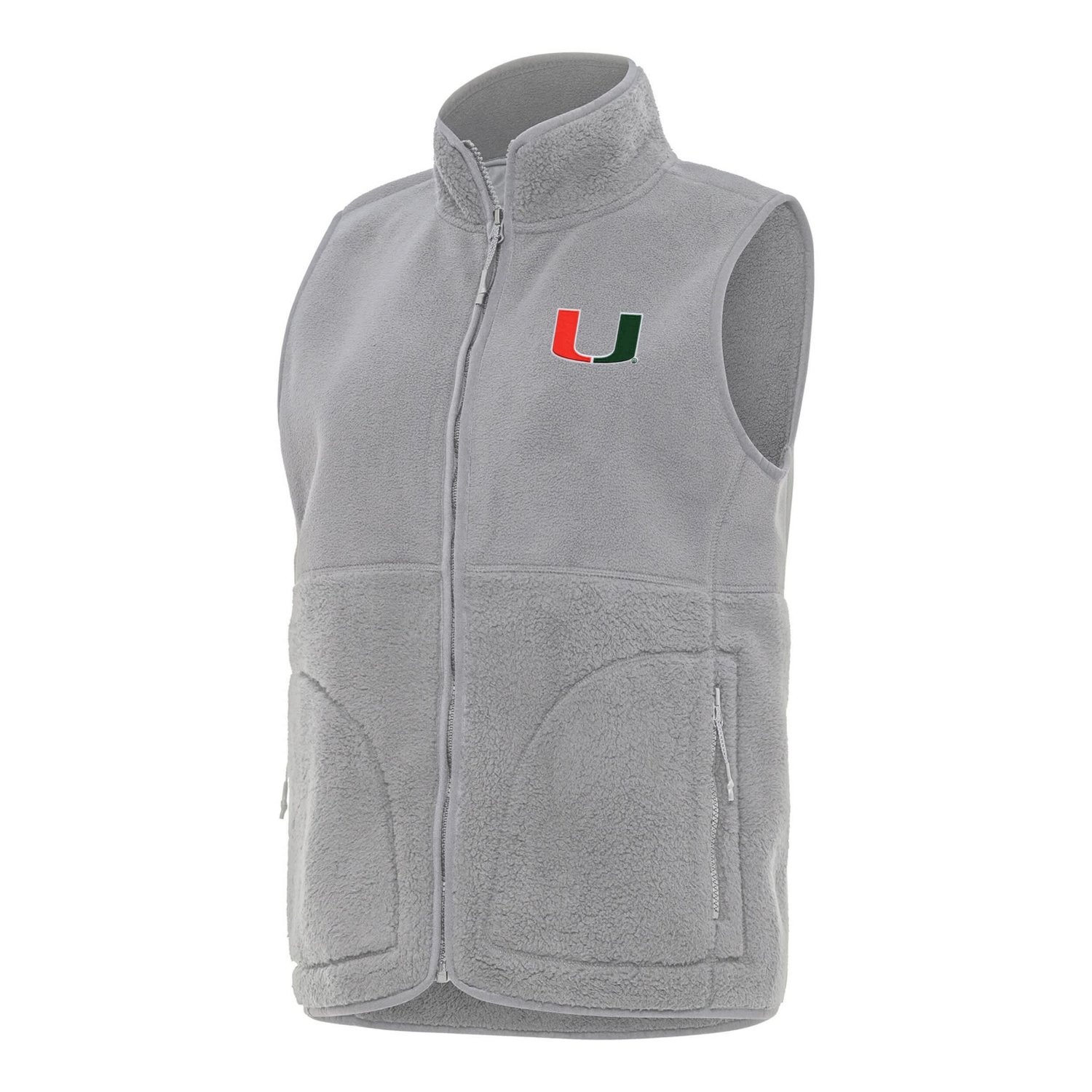 Antigua Miami Hurricanes Nostalgic Full-Zip Vest