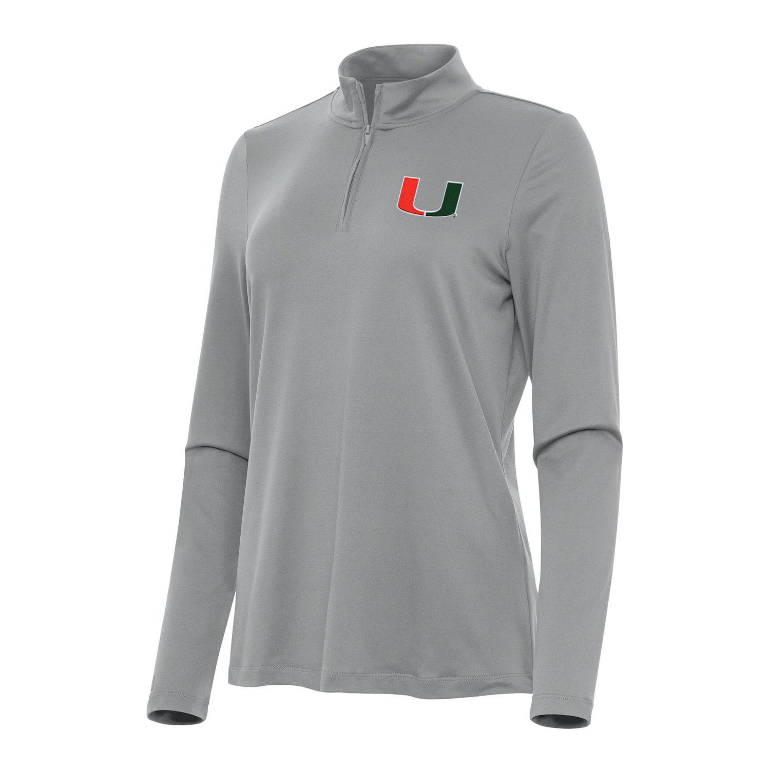 Antigua Miami Hurricanes Reprocess Quarter-Zip Top