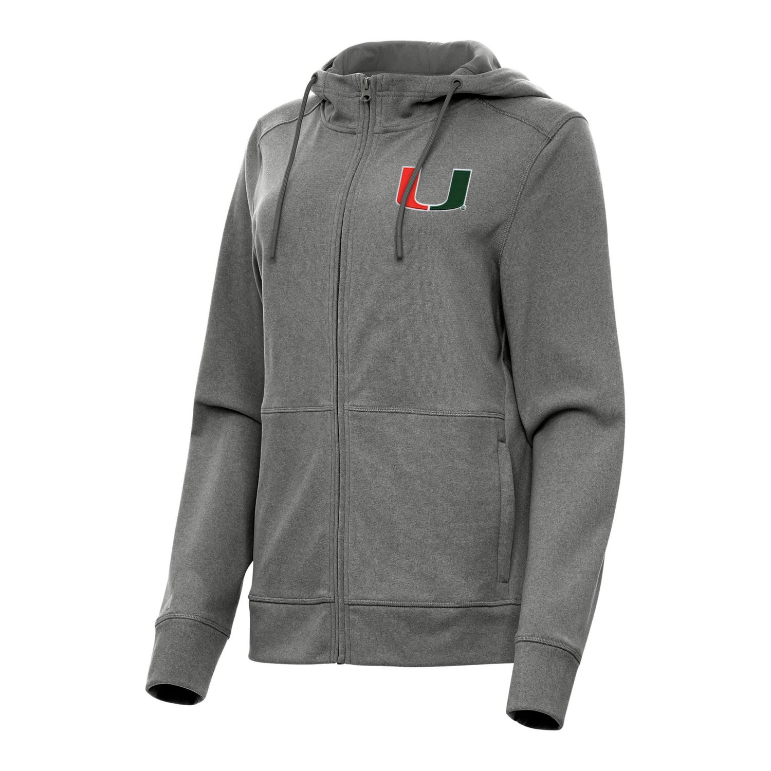 Antigua Miami Hurricanes Seeker Full-Zip Hoodie
