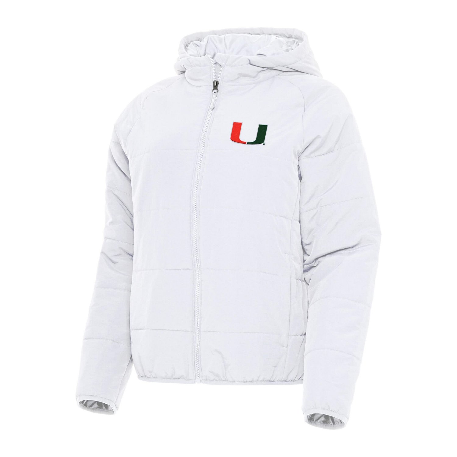 Antigua Miami Hurricanes Universe Full-Zip Puffer Jacket                                                                         - view number 1