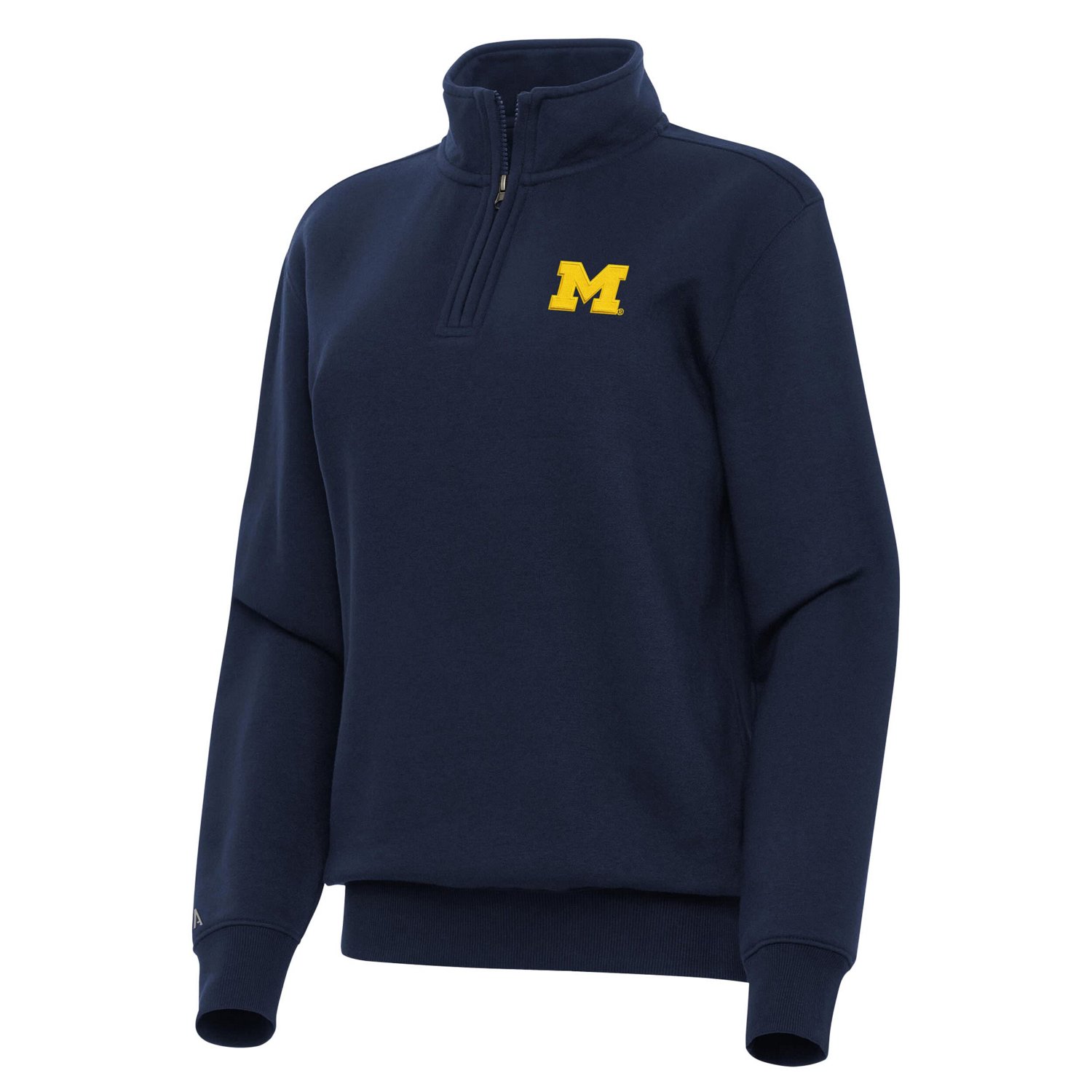 Antigua Michigan Wolverines Victory Quarter-Zip Top - view number 2