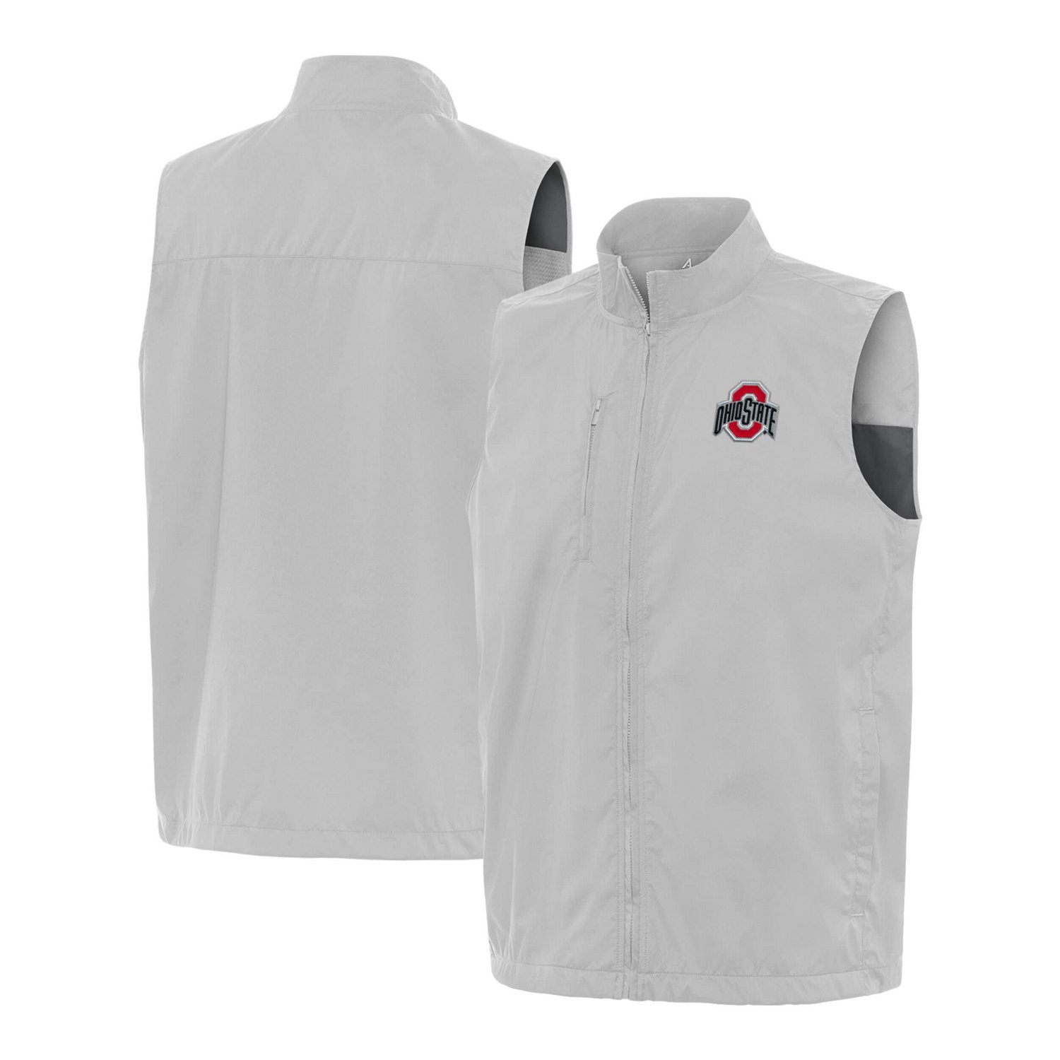 Antigua Ohio State Buckeyes Brisk Full-Zip Vest