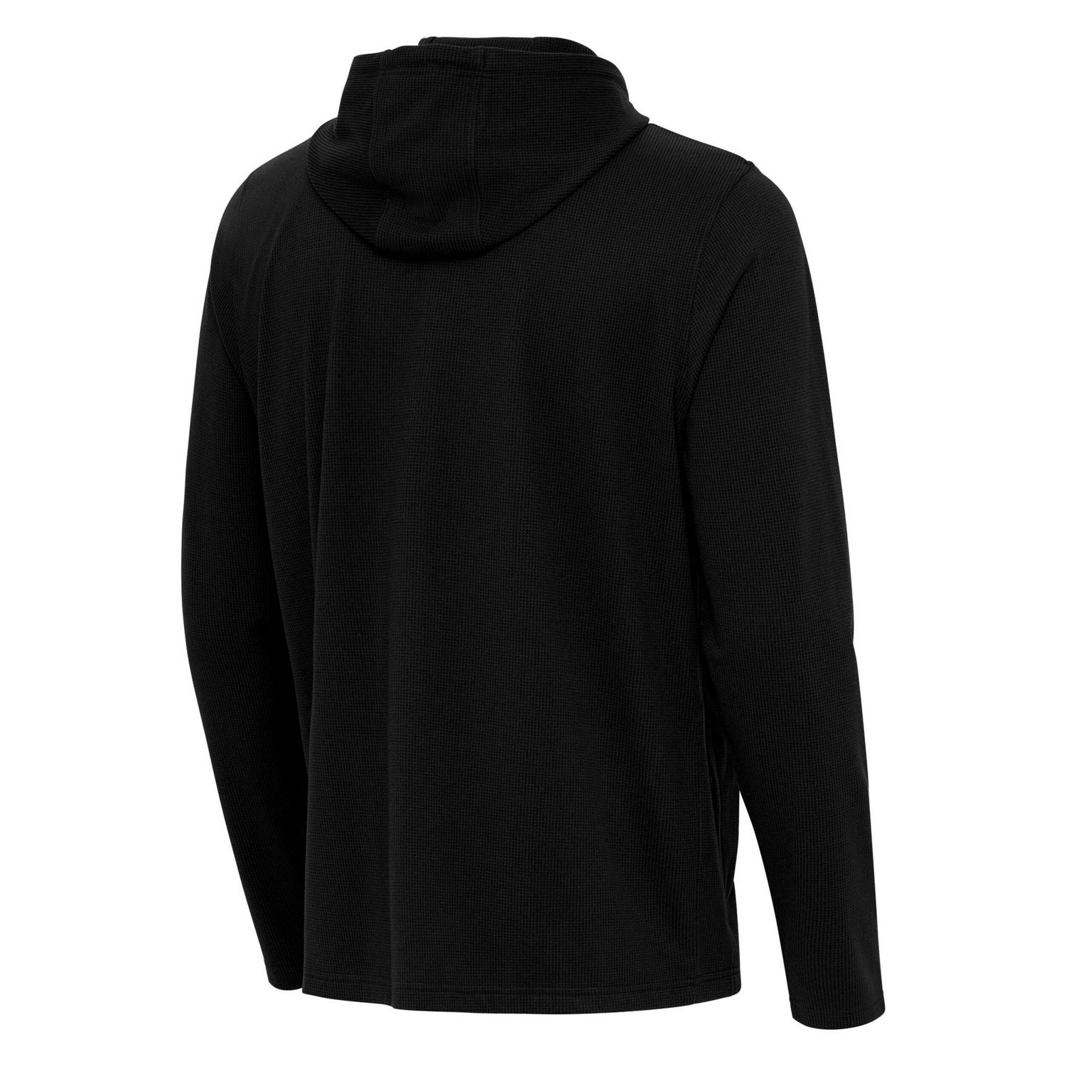Antigua Ohio State Buckeyes Connected Quarter-Zip Waffle-Knit Tri-Blend Hoodie - view number 3