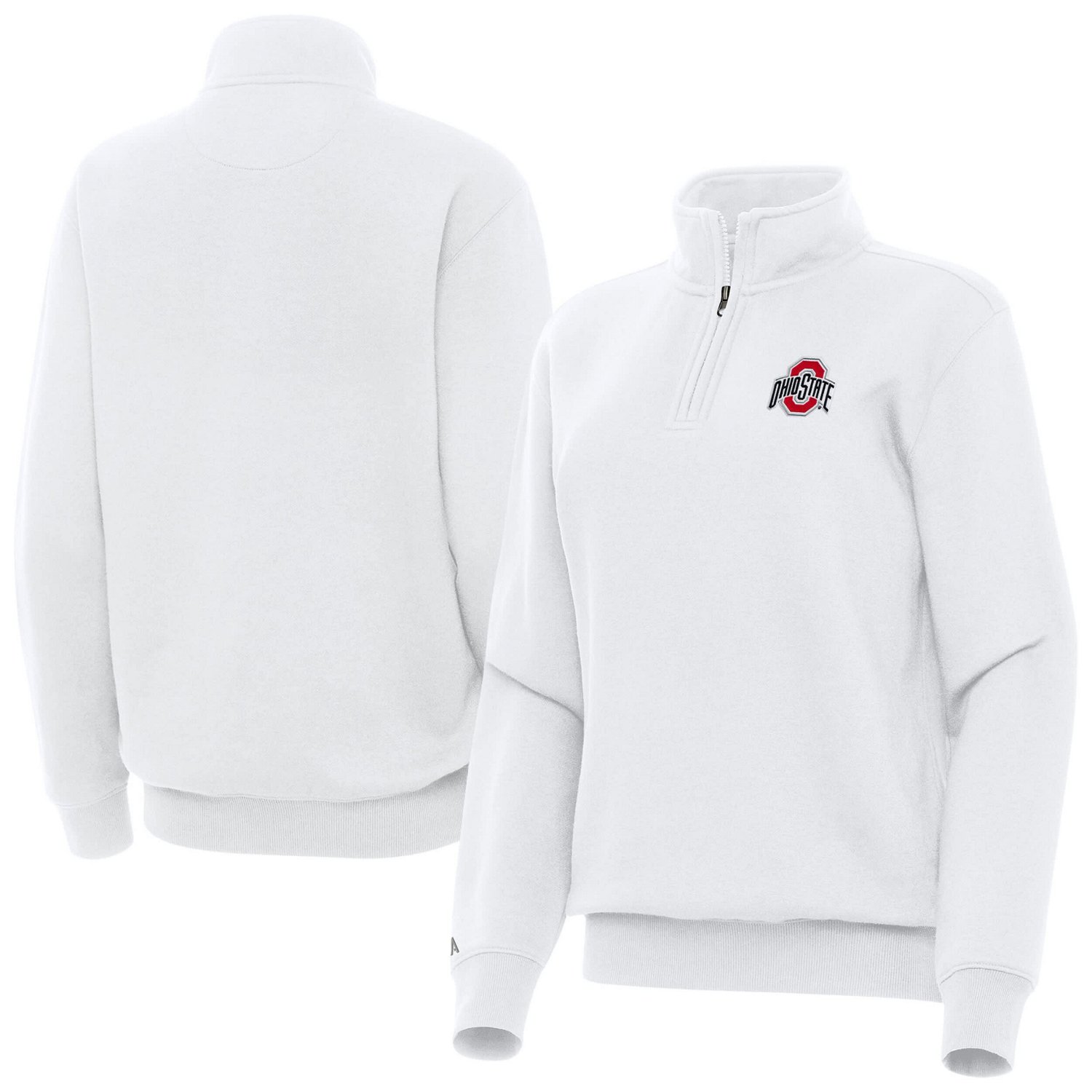 Antigua Ohio State Buckeyes Victory Quarter-Zip Sweatshirt - view number 1