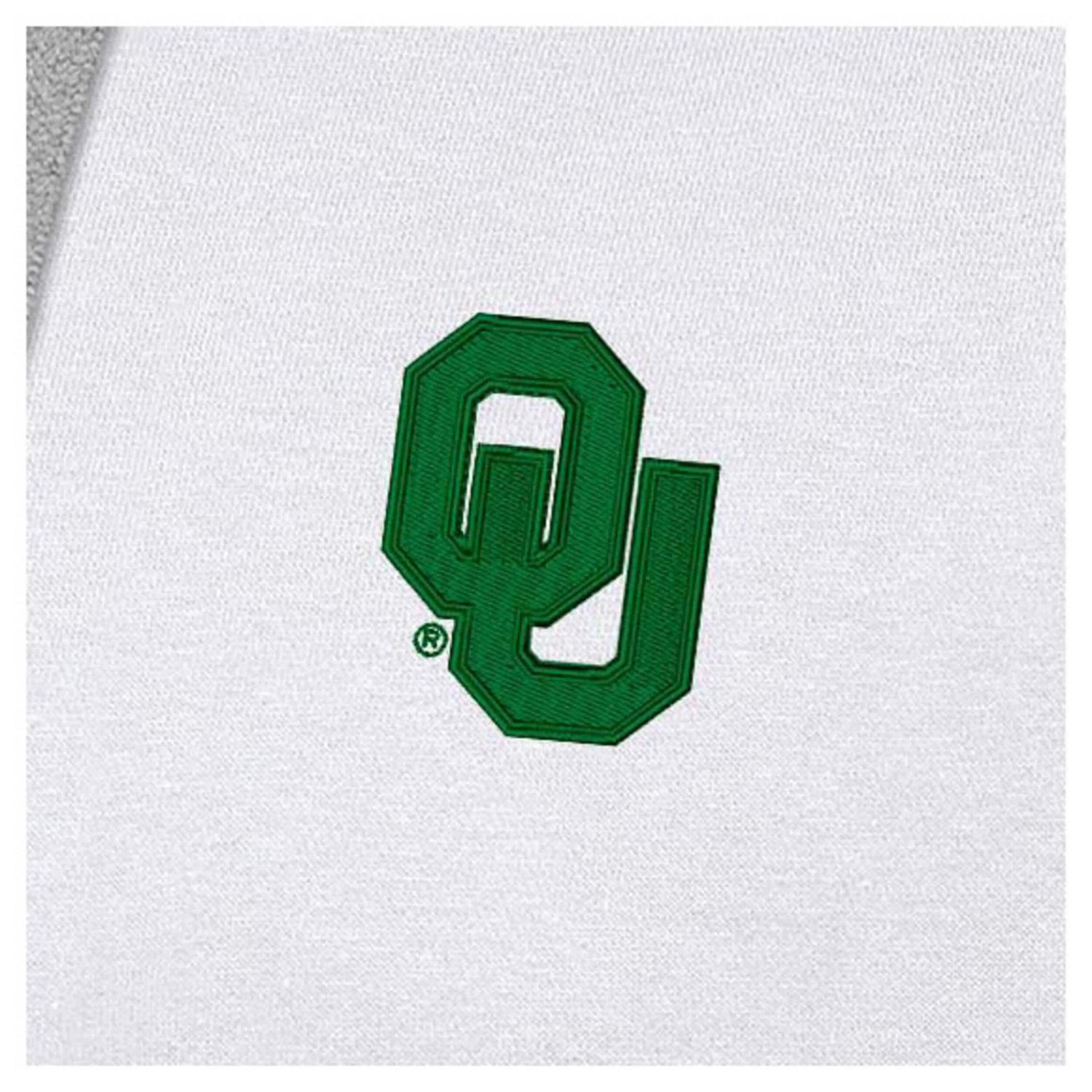 Antigua Oklahoma Sooners St Patrick's Day Fleece Raglan Victory Pullover Hoodie - view number 2