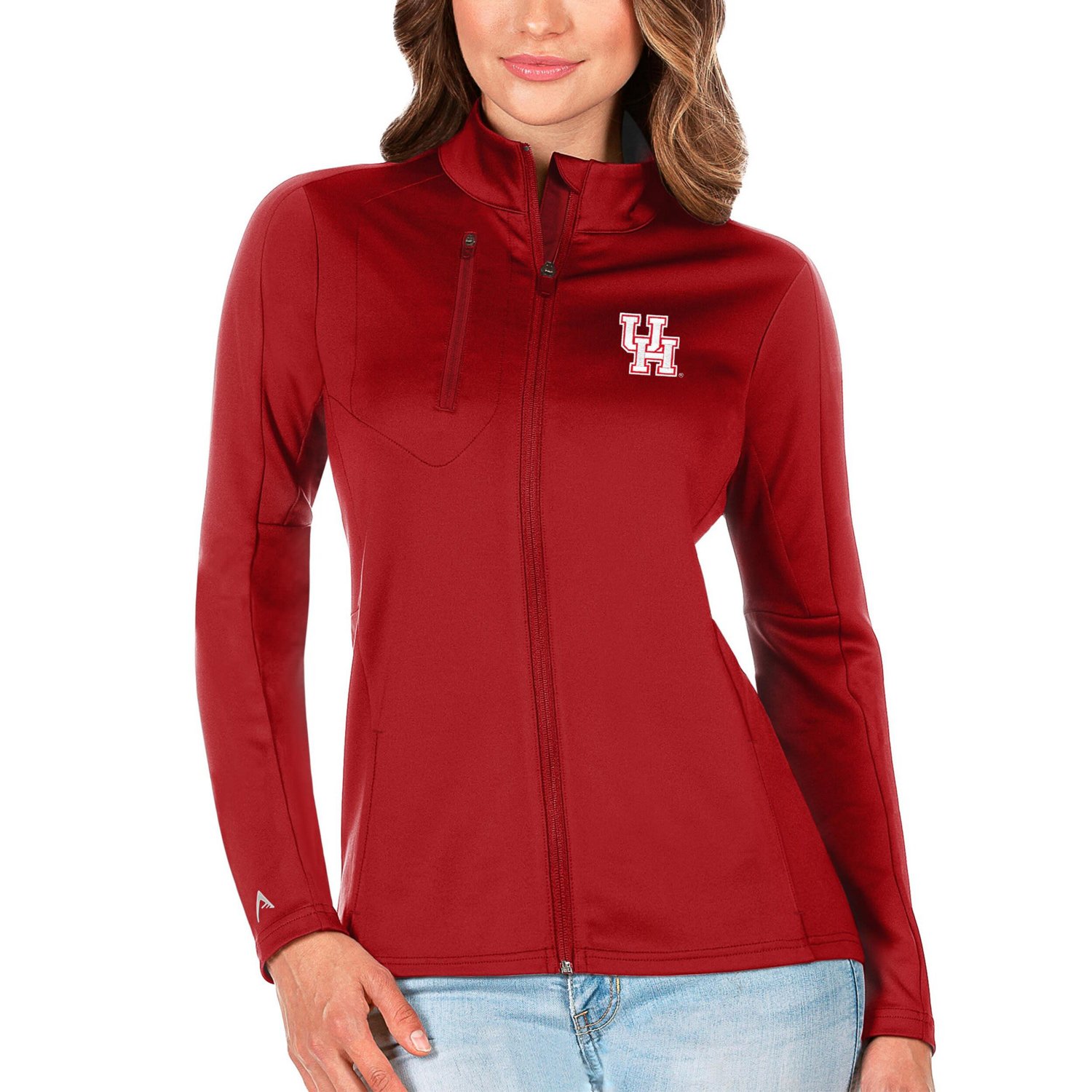 Antigua Silver Houston Cougars Generation Full-Zip Jacket