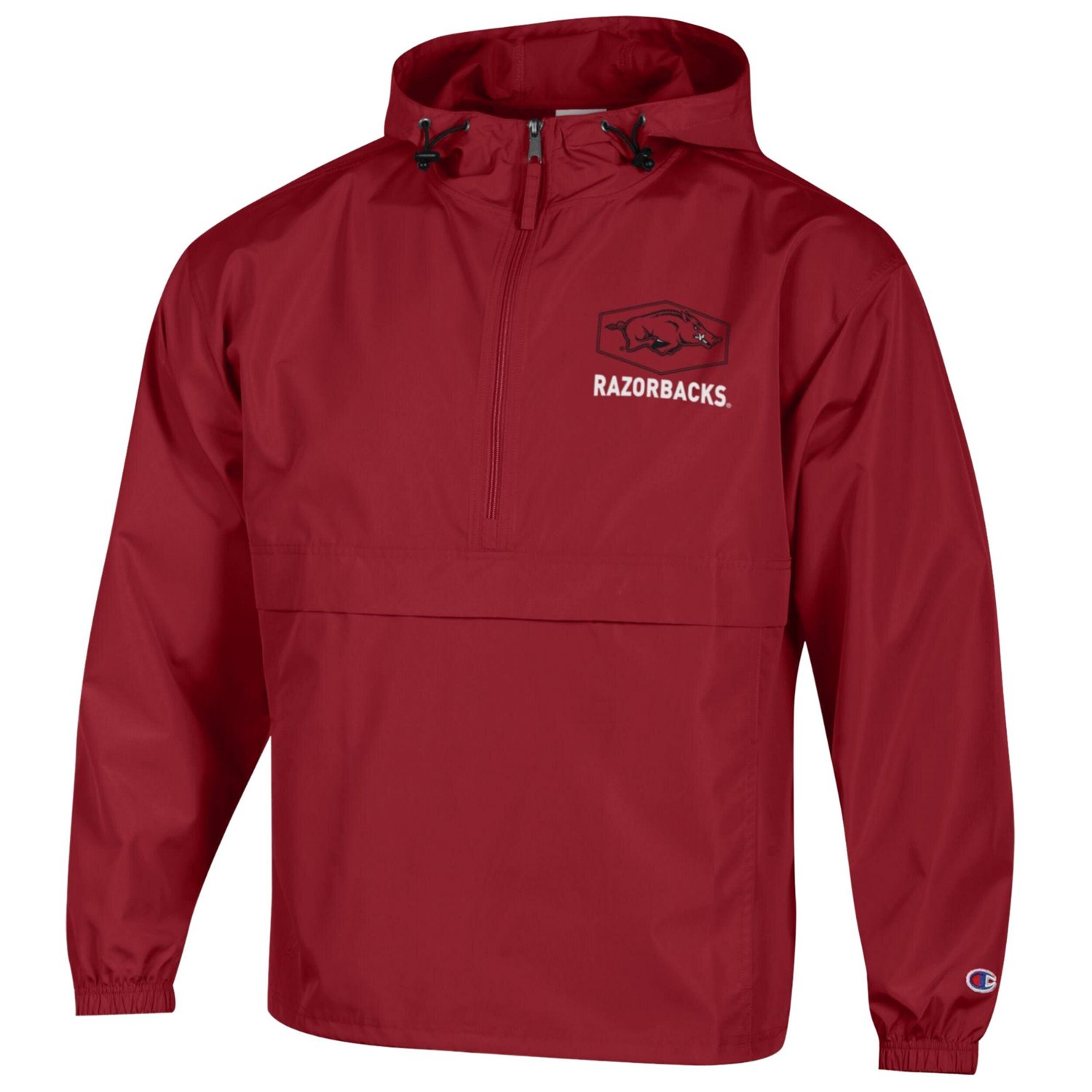 Champion Arkansas Razorbacks Delay Packable Half-Zip Jacket - view number 2