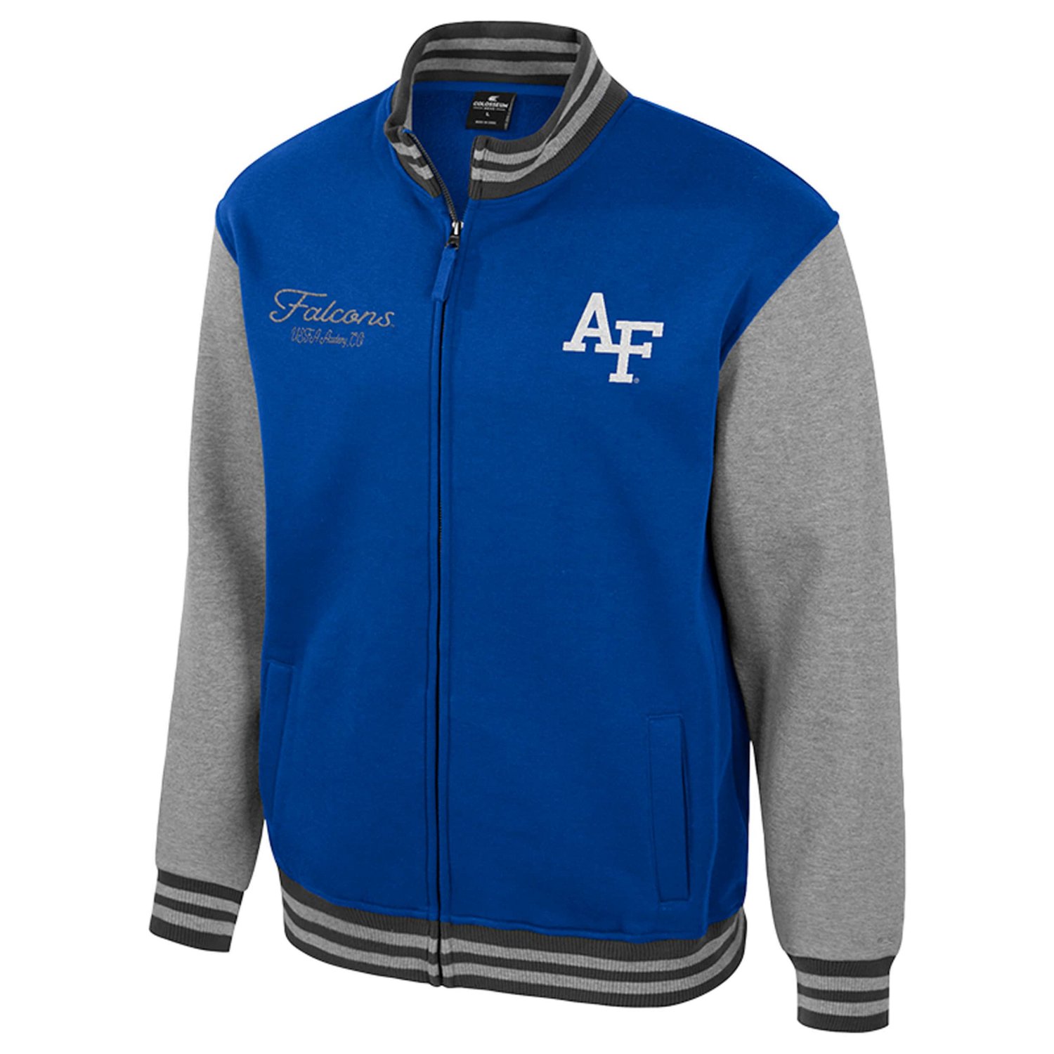 Colosseum Air Force Falcons Ambi-Turner Full-Zip Varsity Jacket - view number 2