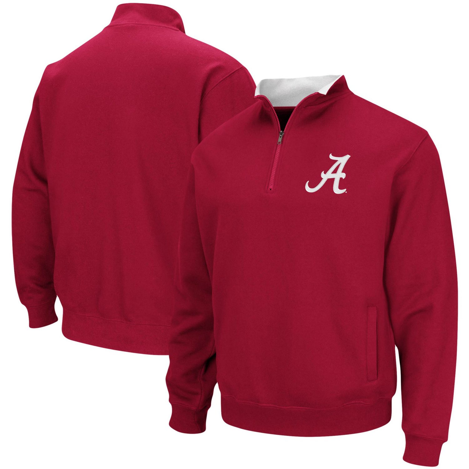 Colosseum Alabama Tide Big  Tall Tortugas Quarter-Zip Jacket