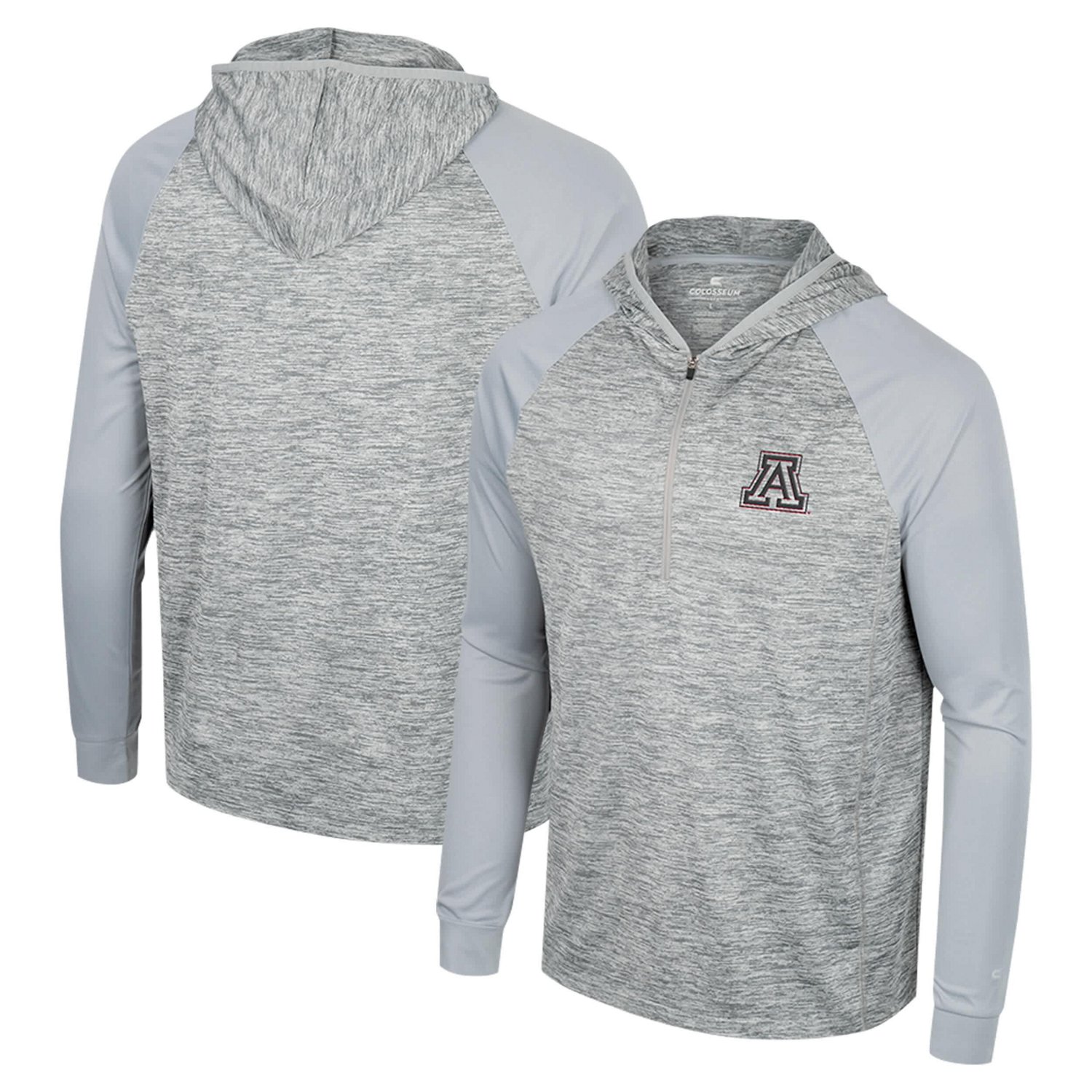 Colosseum Arizona Wildcats Cybernetic Raglan Quarter-Zip Hooded Top