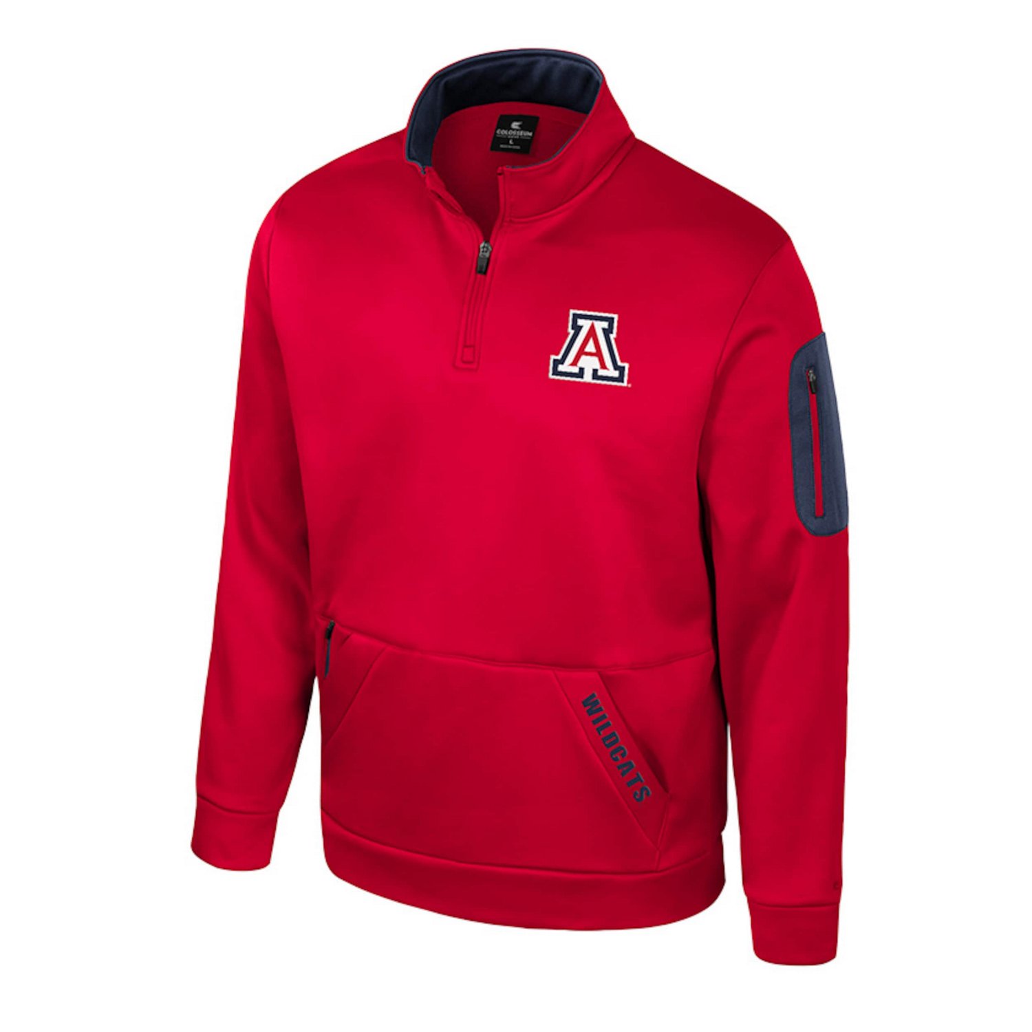Colosseum Arizona Wildcats Mainframe Quarter-Zip Fleece Jacket - view number 2