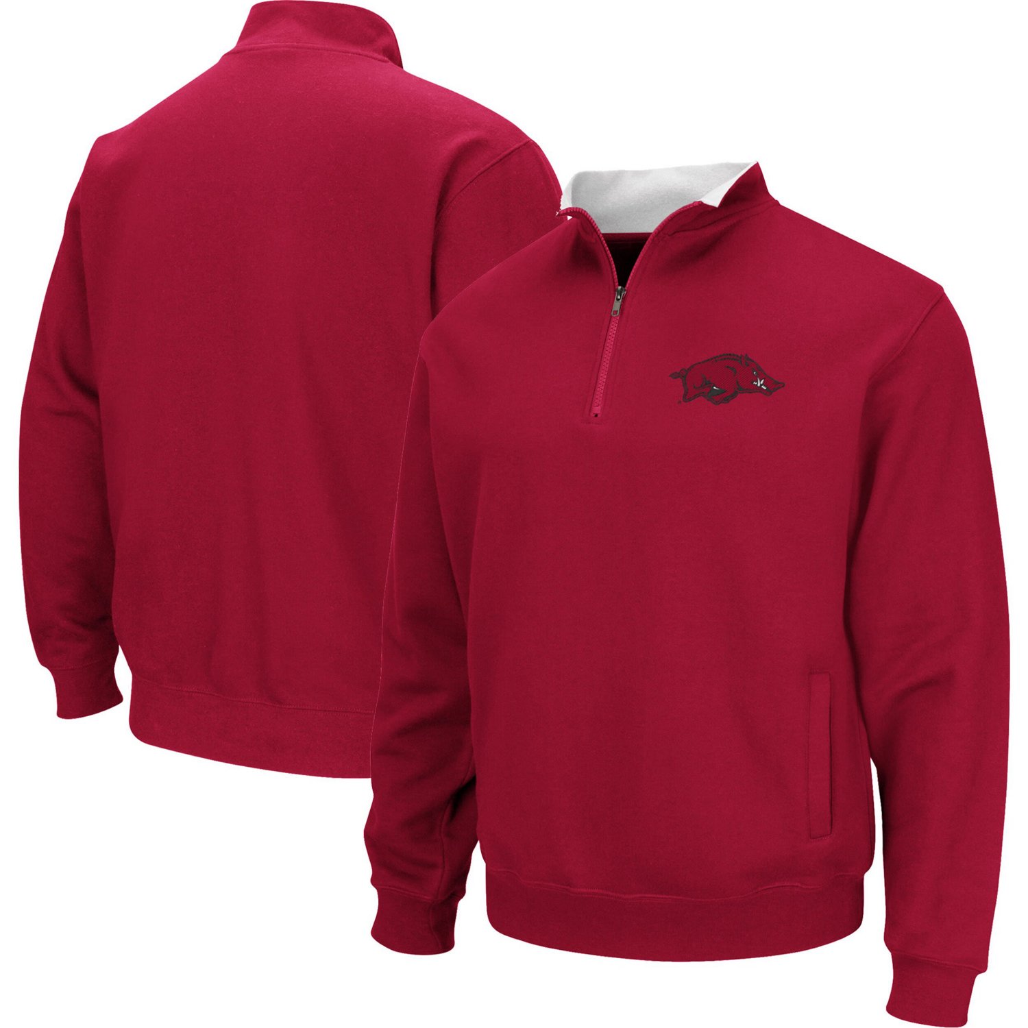 Colosseum Arkansas Razorbacks Big  Tall Tortugas Logo Quarter-Zip Sweatshirt