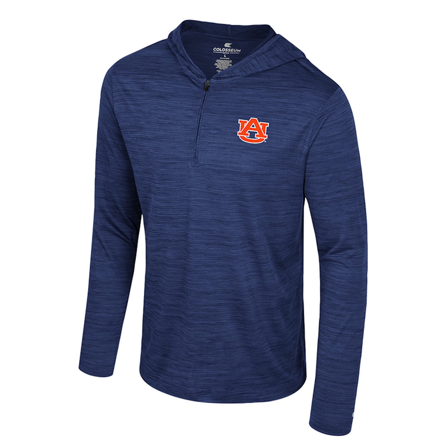 Colosseum Auburn Tigers Always Sunny Lightweight Quarter-Zip Hoodie - view number 2