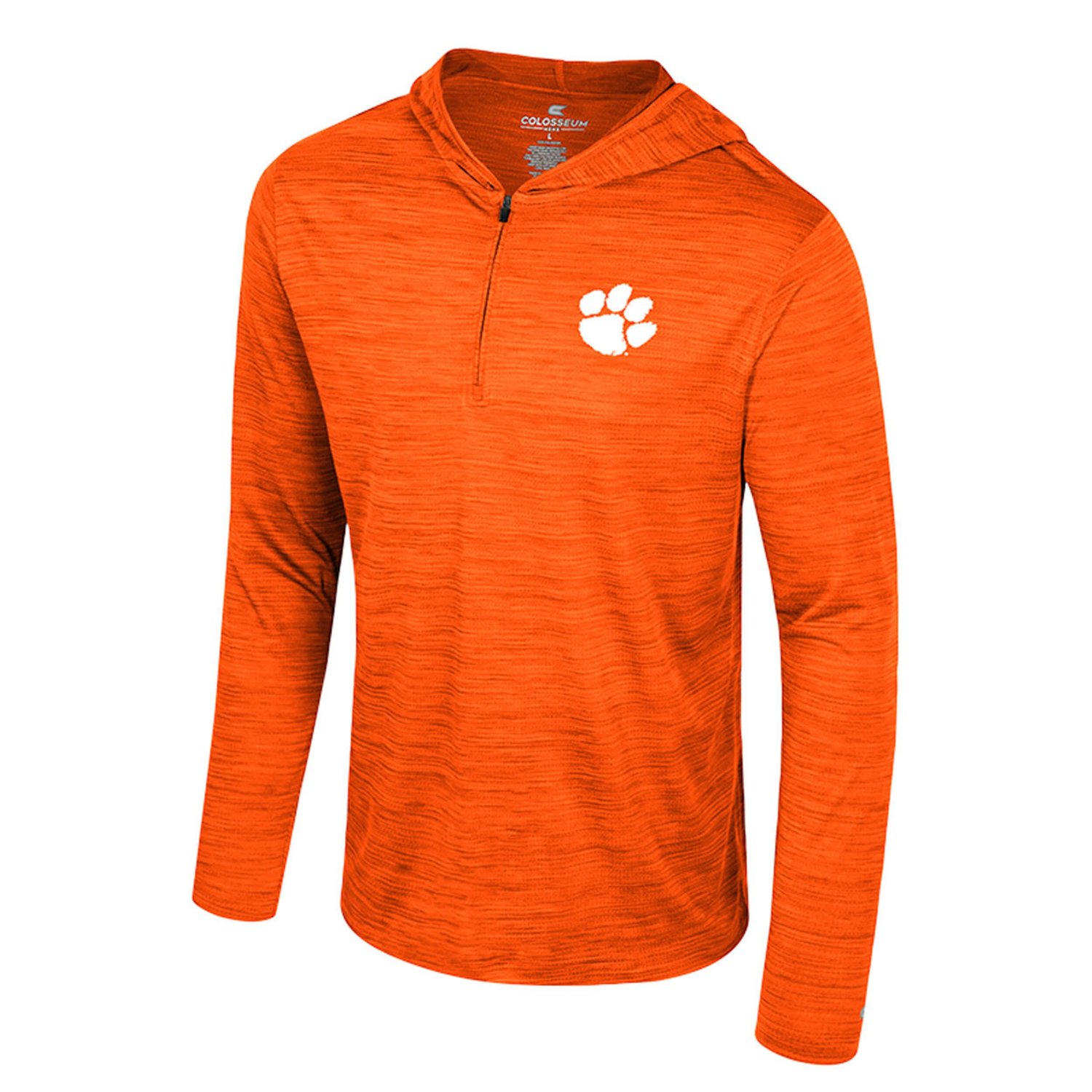 Colosseum Clemson Tigers Always Sunny Lightweight Quarter-Zip Hoodie - view number 2
