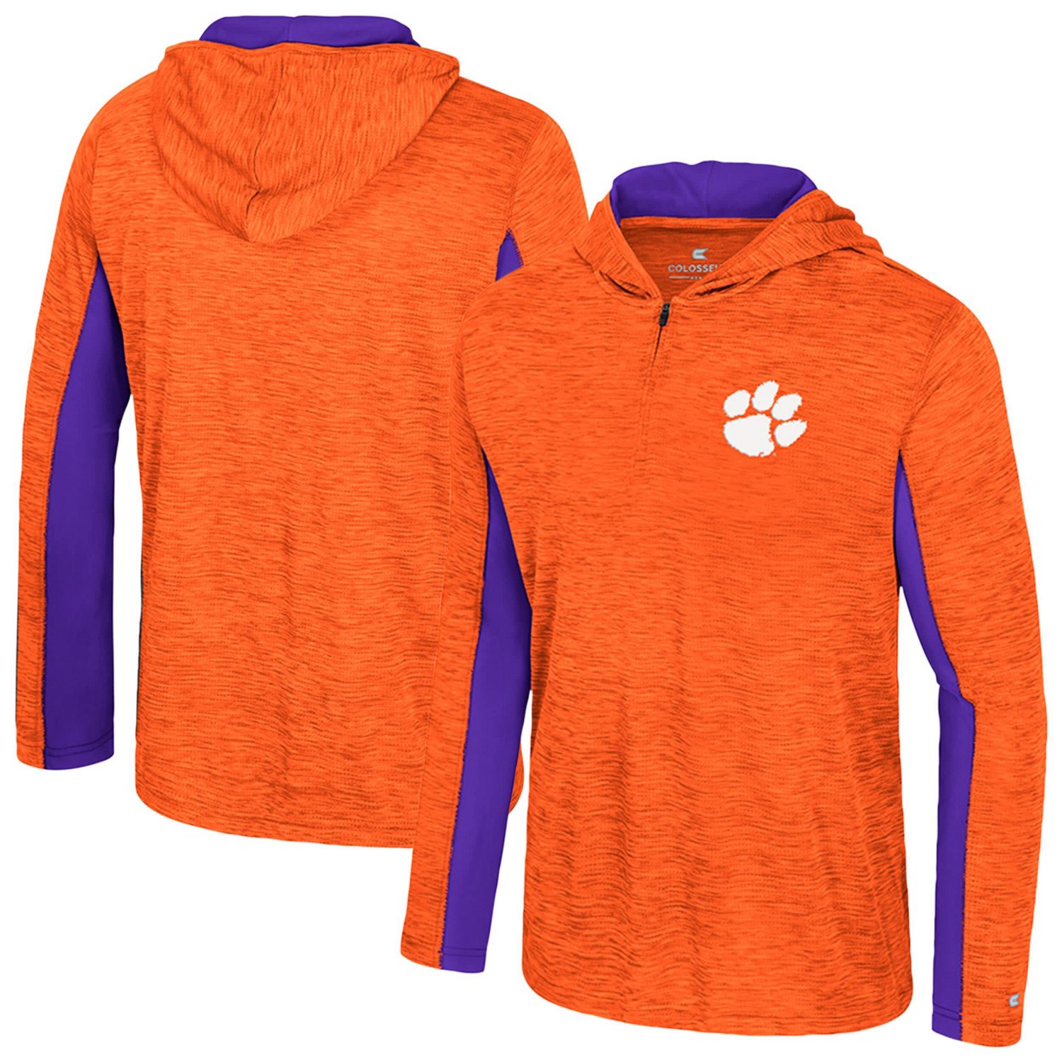 Colosseum Clemson Tigers Always Sunny Quarter-Zip Hoodie