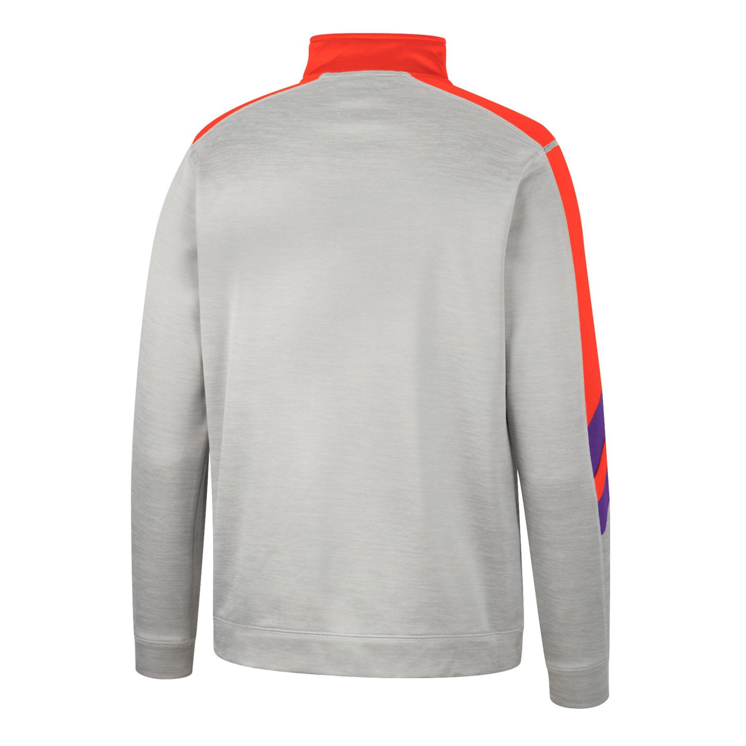 Colosseum Clemson Tigers Bushwood Fleece Quarter-Zip Jacket - view number 3