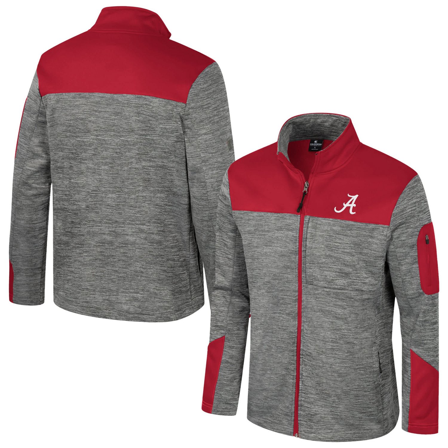 Colosseum Crimson Alabama Tide Guard Full-Zip Jacket