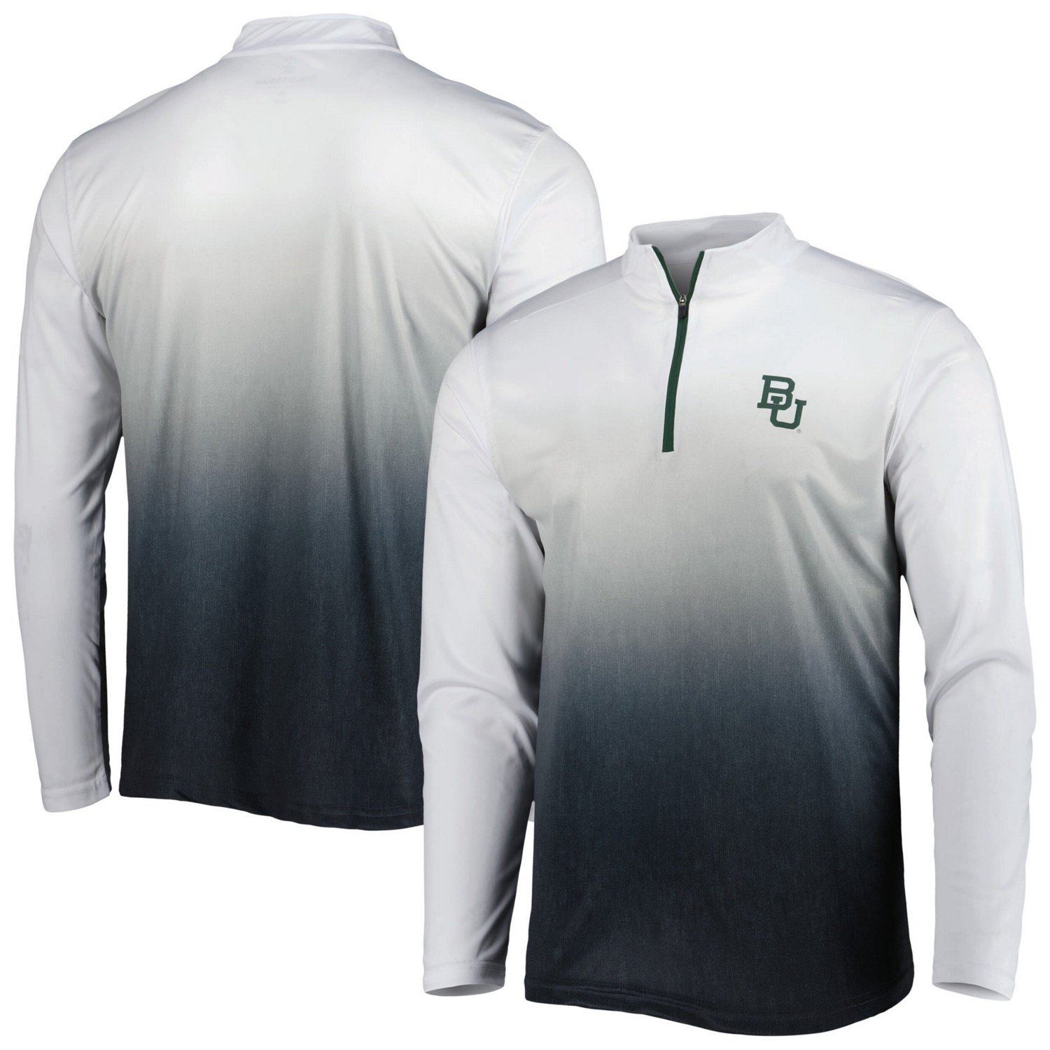 Colosseum Gray Baylor Bears Team Magic Quarter-Zip Jacket