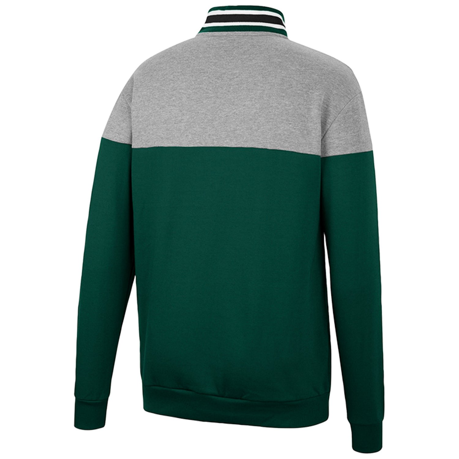 Colosseum Heather Gray Michigan State Spartans Be the Ball Quarter-Zip Top - view number 3