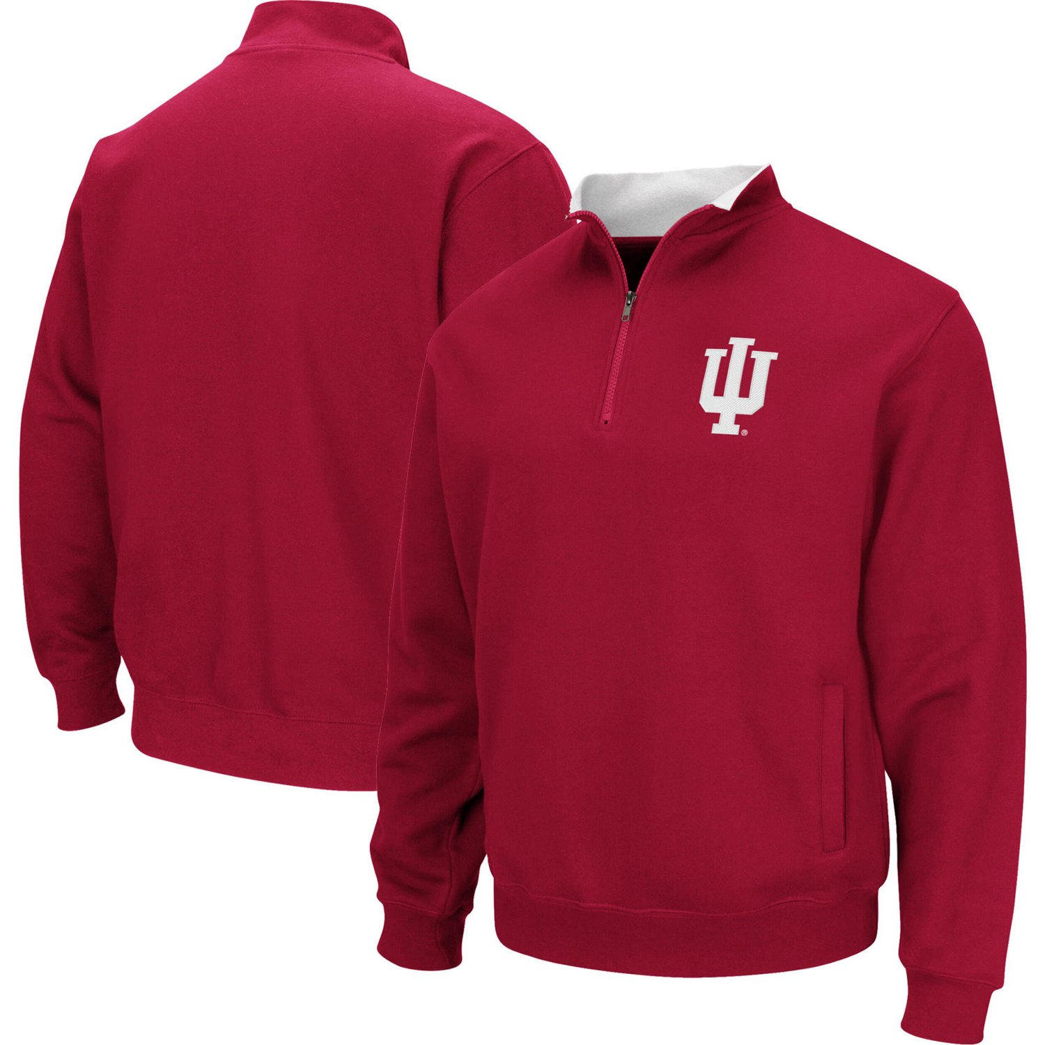 Colosseum Indiana Hoosiers Big  Tall Tortugas Logo Quarter-Zip Sweatshirt
