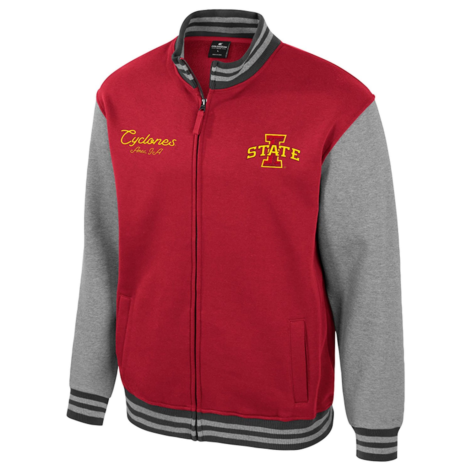 Colosseum Iowa State Cyclones Ambi-Turner Full-Zip Varsity Jacket - view number 2